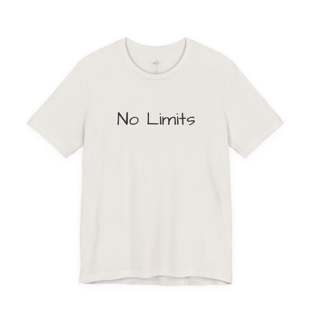 Empowering 'No Limits/#WearYourPower' Tee, Motivational T-Shirt, Inspirational Gift, Unisex Casual Wear, Confidence Clothing, Self-Love Apparel