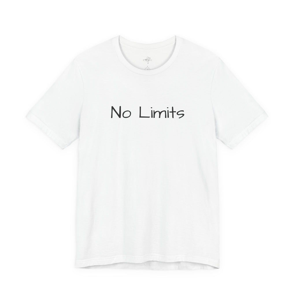 Empowering 'No Limits/#WearYourPower' Tee, Motivational T-Shirt, Inspirational Gift, Unisex Casual Wear, Confidence Clothing, Self-Love Apparel