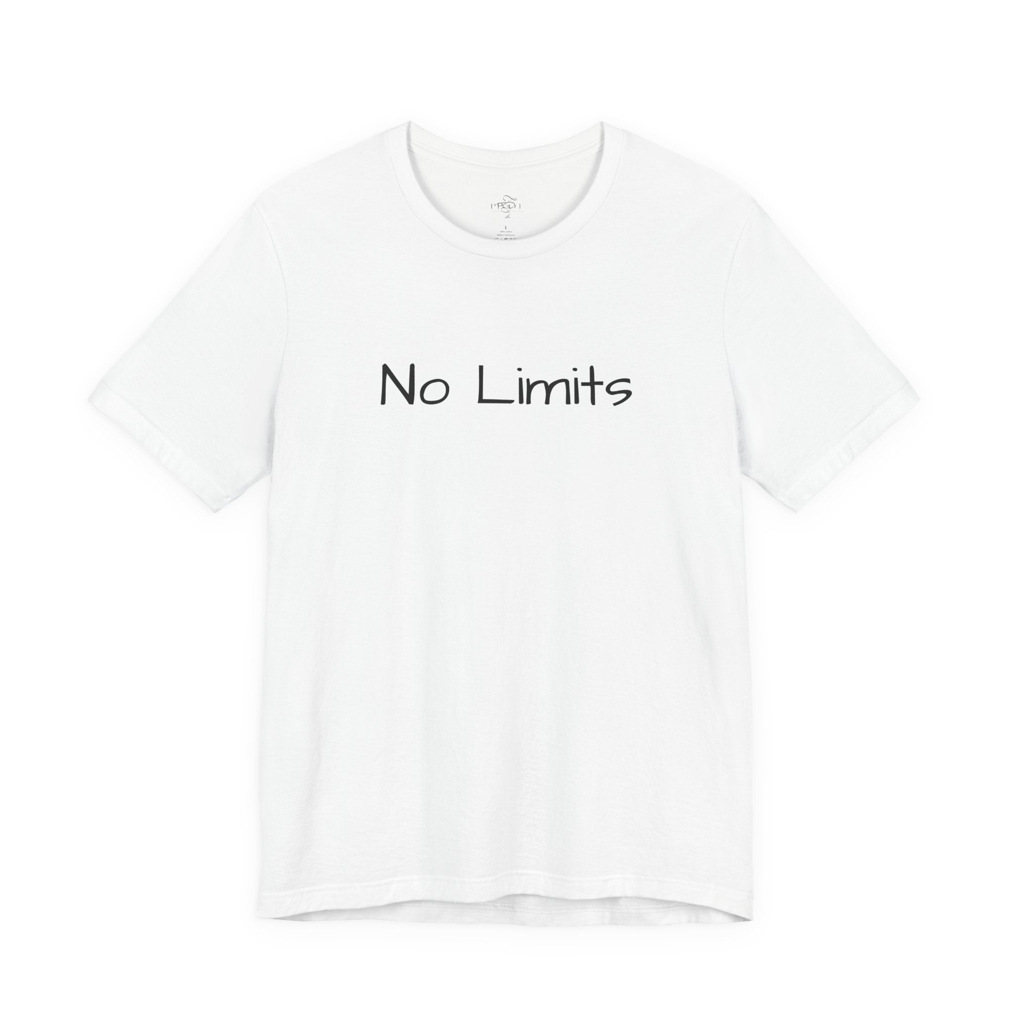 Empowering 'No Limits/#WearYourPower' Tee, Motivational T-Shirt, Inspirational Gift, Unisex Casual Wear, Confidence Clothing, Self-Love Apparel