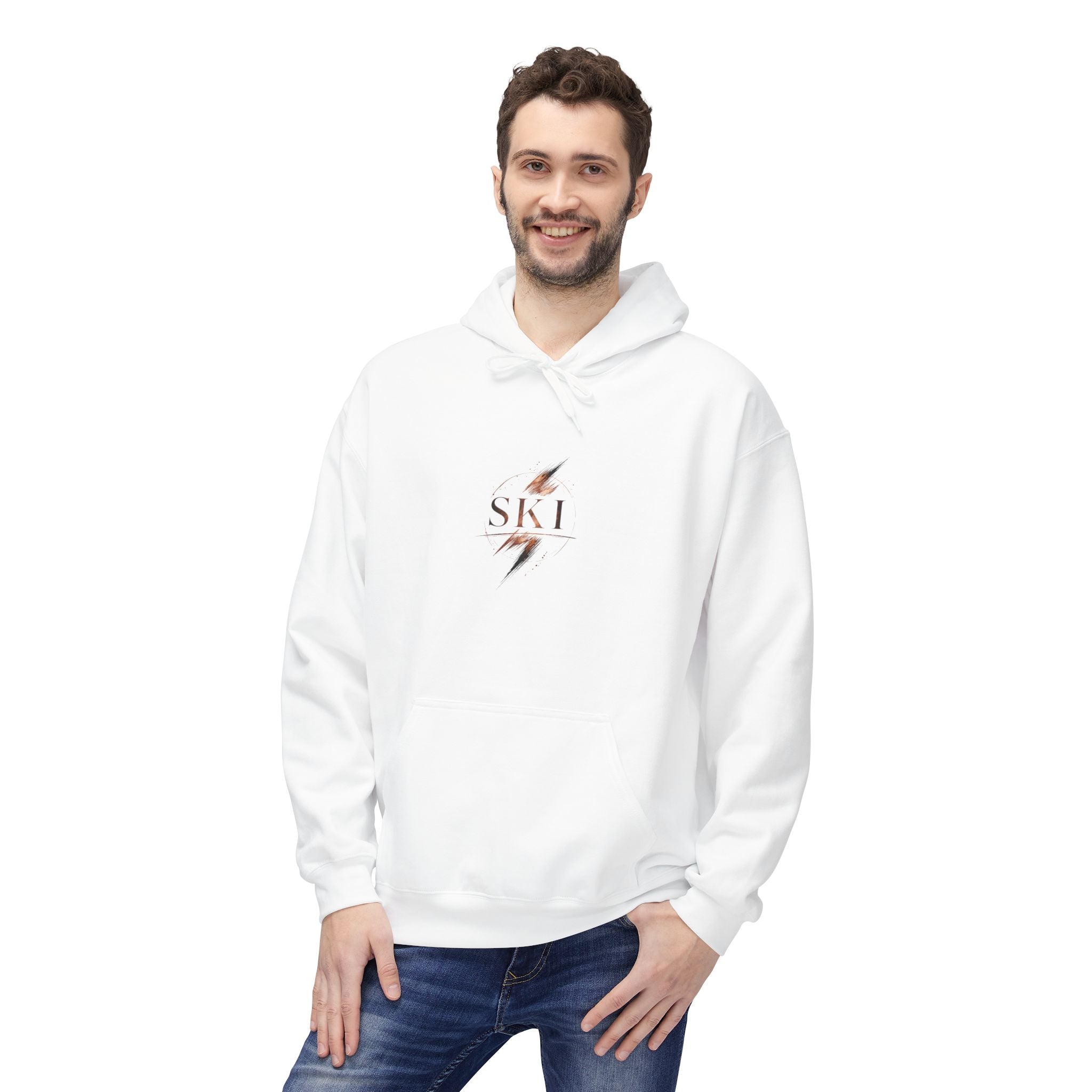 'Ski' Hoodie with 'One More Run' Skiing Pullover