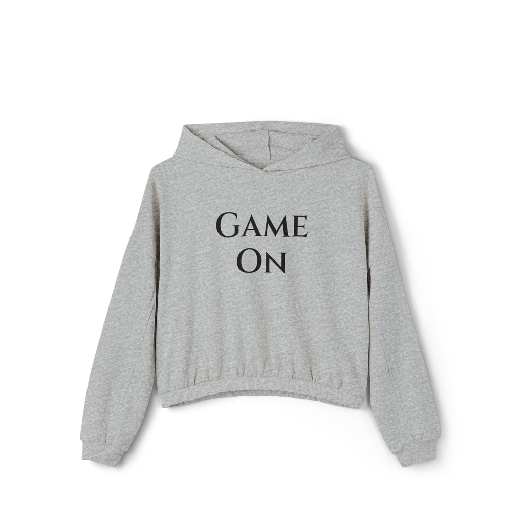Game On Women's Cropped Pickleball -Racquet Sports Hoodie - Perfect for Sports Enthusiasts