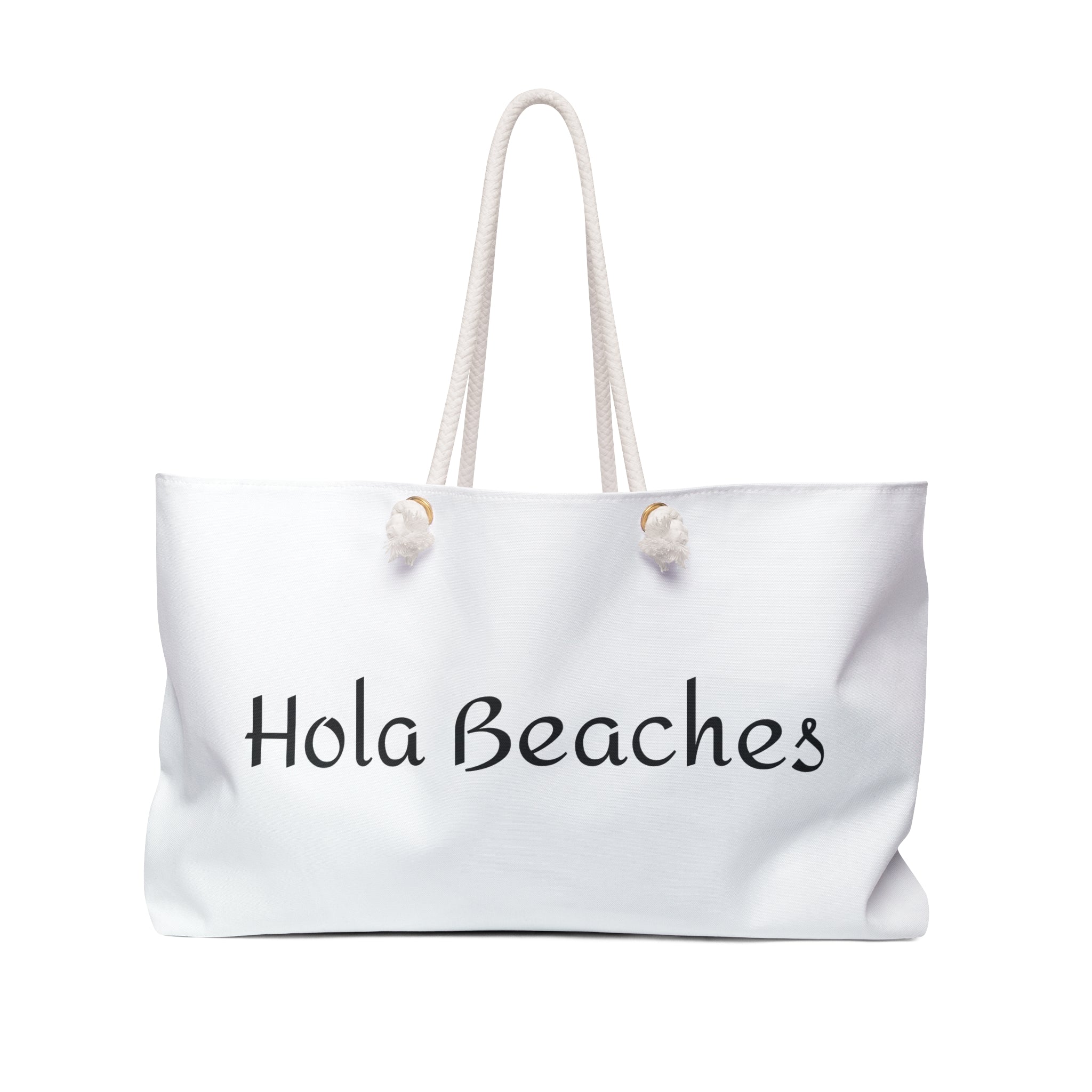 "Hola Beaches" Beach Weekender Bag – Fun Vacation Tote for Summer Getaways