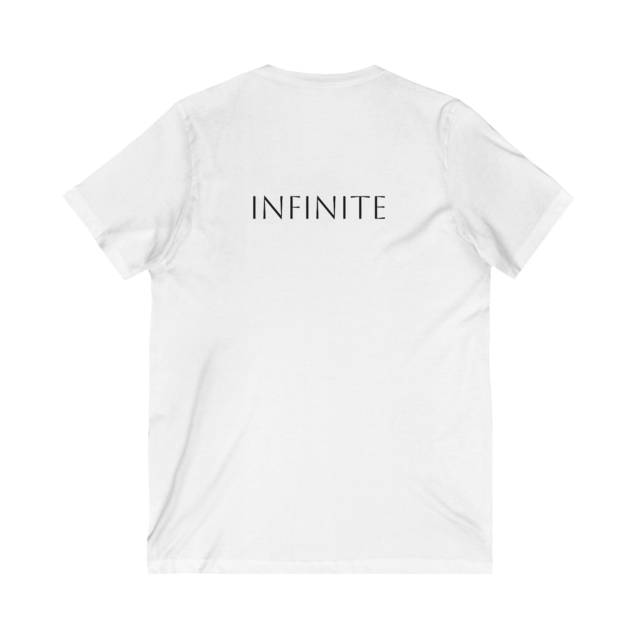 Oceans & Infinite Unisex V-Neck Tee - Inspirational Shirt for Ocean Lovers