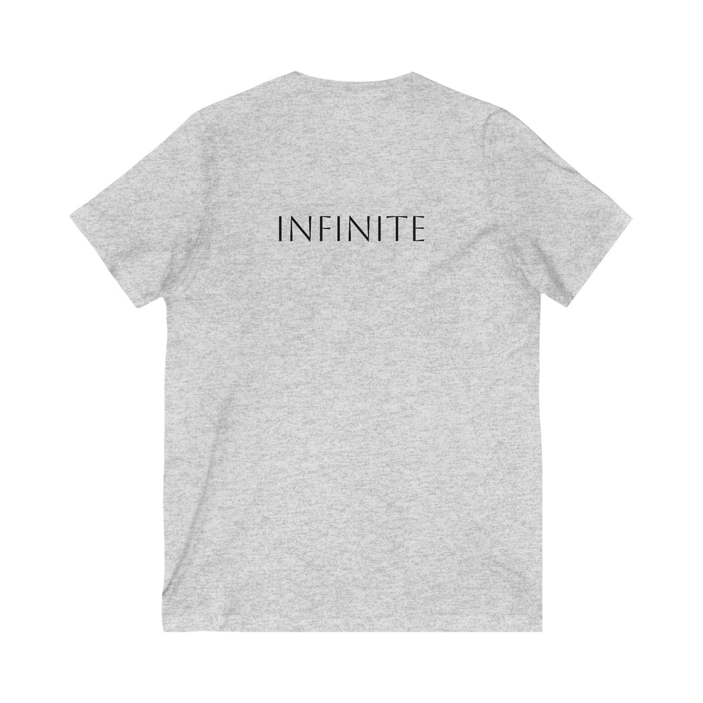 Oceans & Infinite Unisex V-Neck Tee - Inspirational Shirt for Ocean Lovers