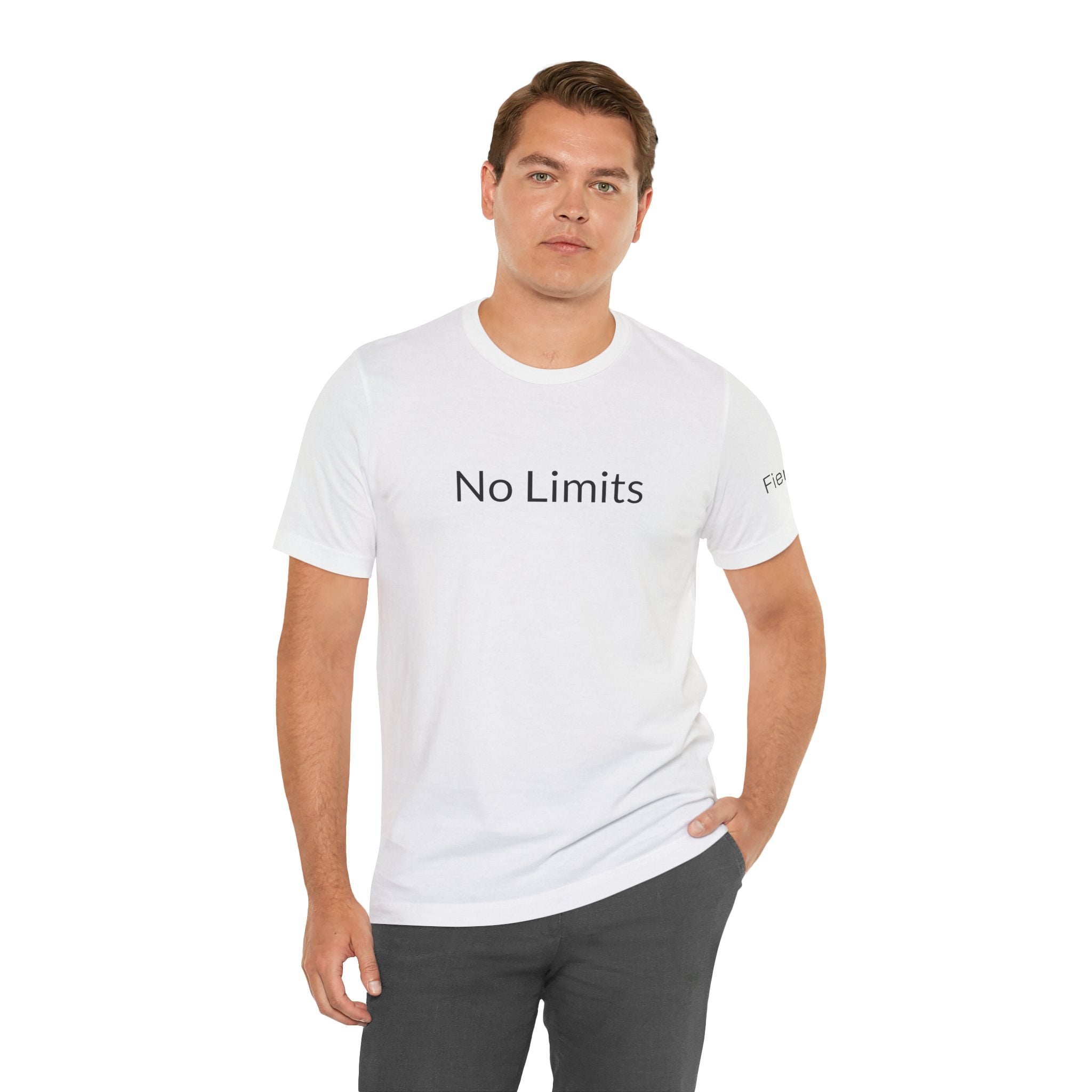 No Limits Unisex Jersey Tee - Empowerment Shirt with #WearYourPower on the back