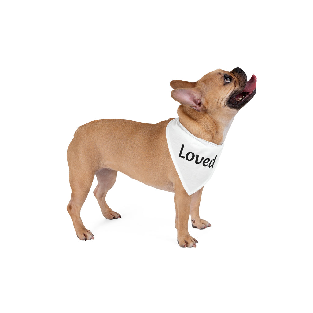 'Loved' Pet Bandana - Stylish Dog Accessory for Every Occasion