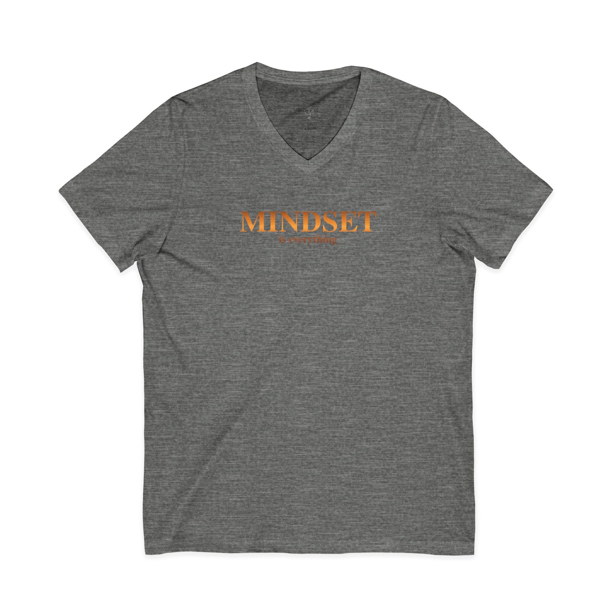 Mindset Is Everything V-Neck Tee-Multiple colors