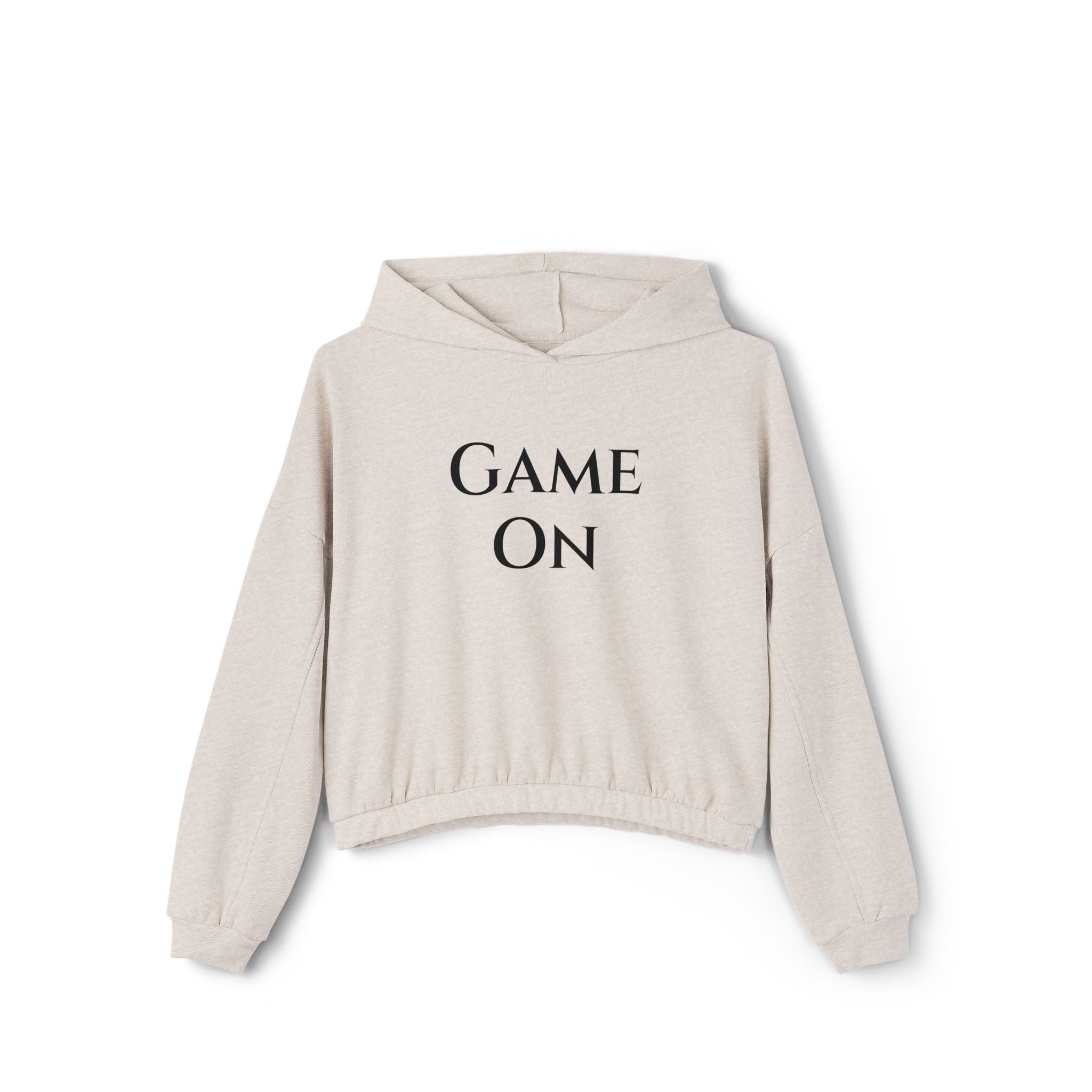 Game On Women's Cropped Pickleball -Racquet Sports Hoodie - Perfect for Sports Enthusiasts