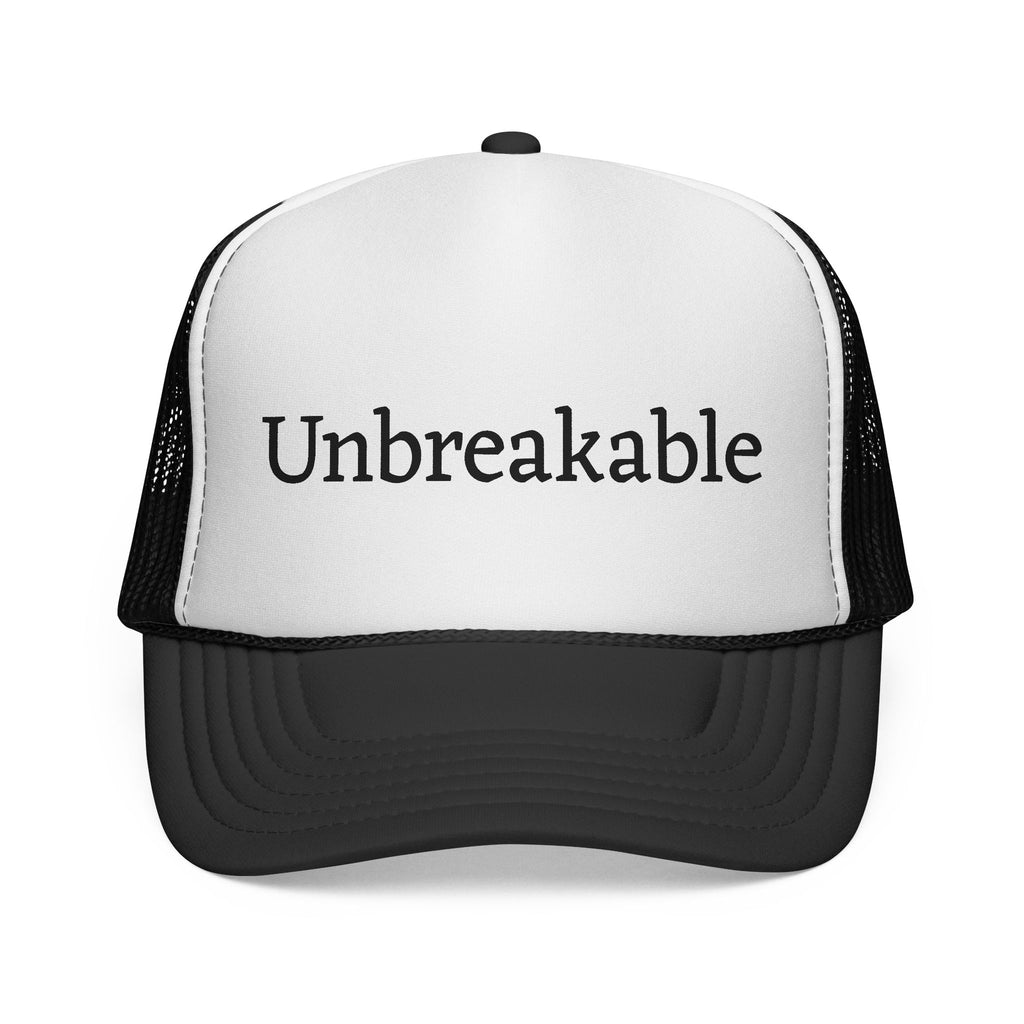 Unbreakable Trucker Hat — Inspirational Mesh Cap for Resilience & Everyday Wear