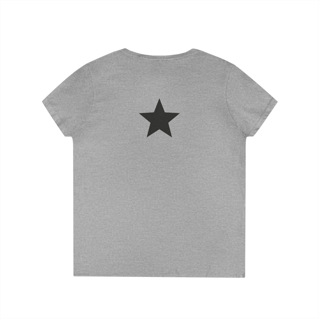 In My Mom Era V-Neck Tee — Women's 'In My Mom Era' T-Shirt with Back Star