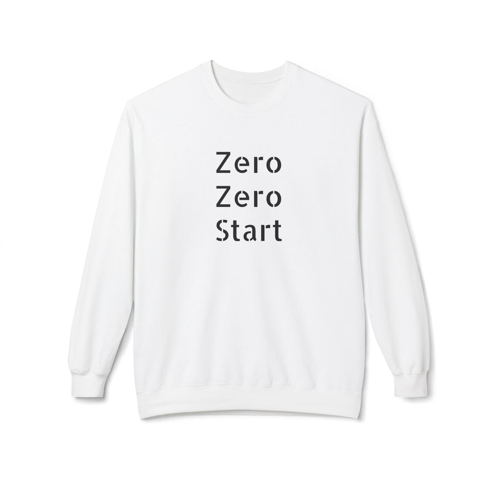 Zero-Zero Start Pickleball Inspired Unisex Midweight Softstyle Fleece Crewneck Sweatshirt