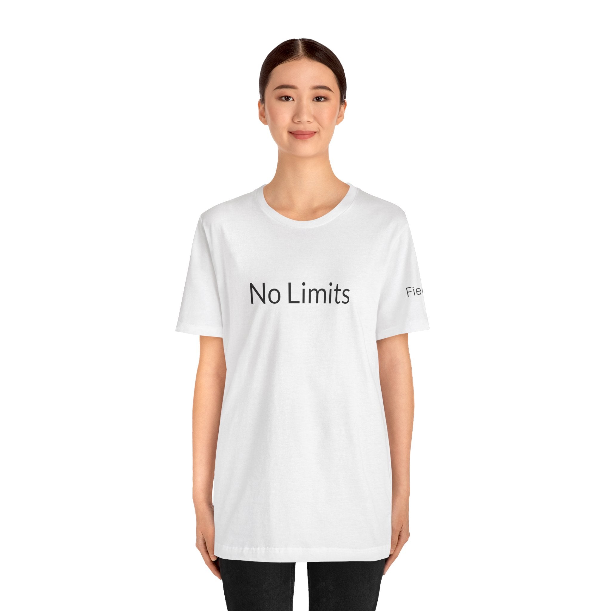 No Limits Unisex Jersey Tee - Empowerment Shirt with #WearYourPower on the back