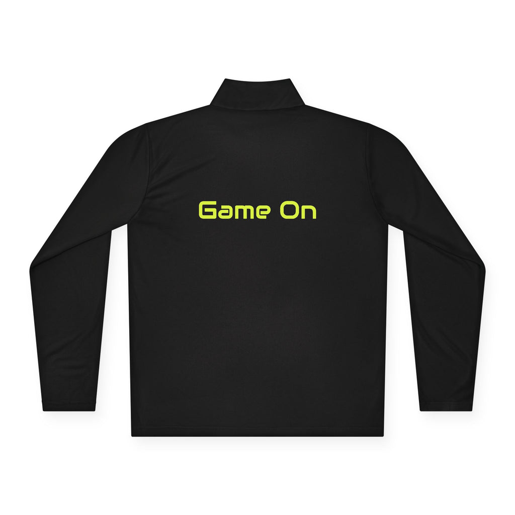 Neon Pickleball 'Game On' Quarter-Zip Pullover —Performance Top