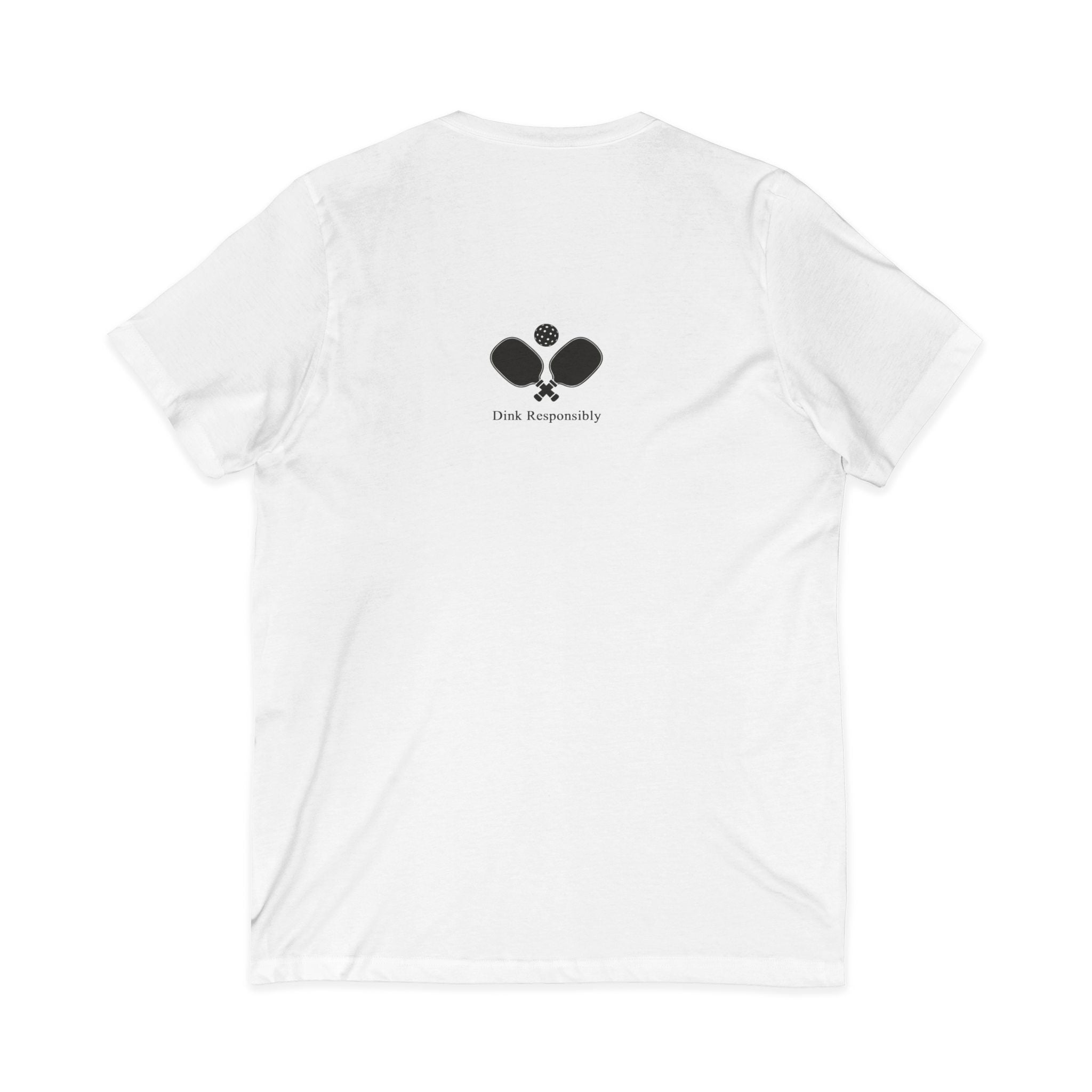 "I'll Dink To That" Pickleball V-Neck Tee —with Rackets on Back