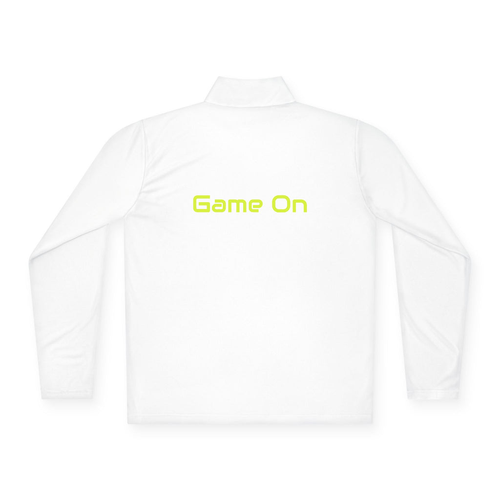 Neon Pickleball 'Game On' Quarter-Zip Pullover —Performance Top