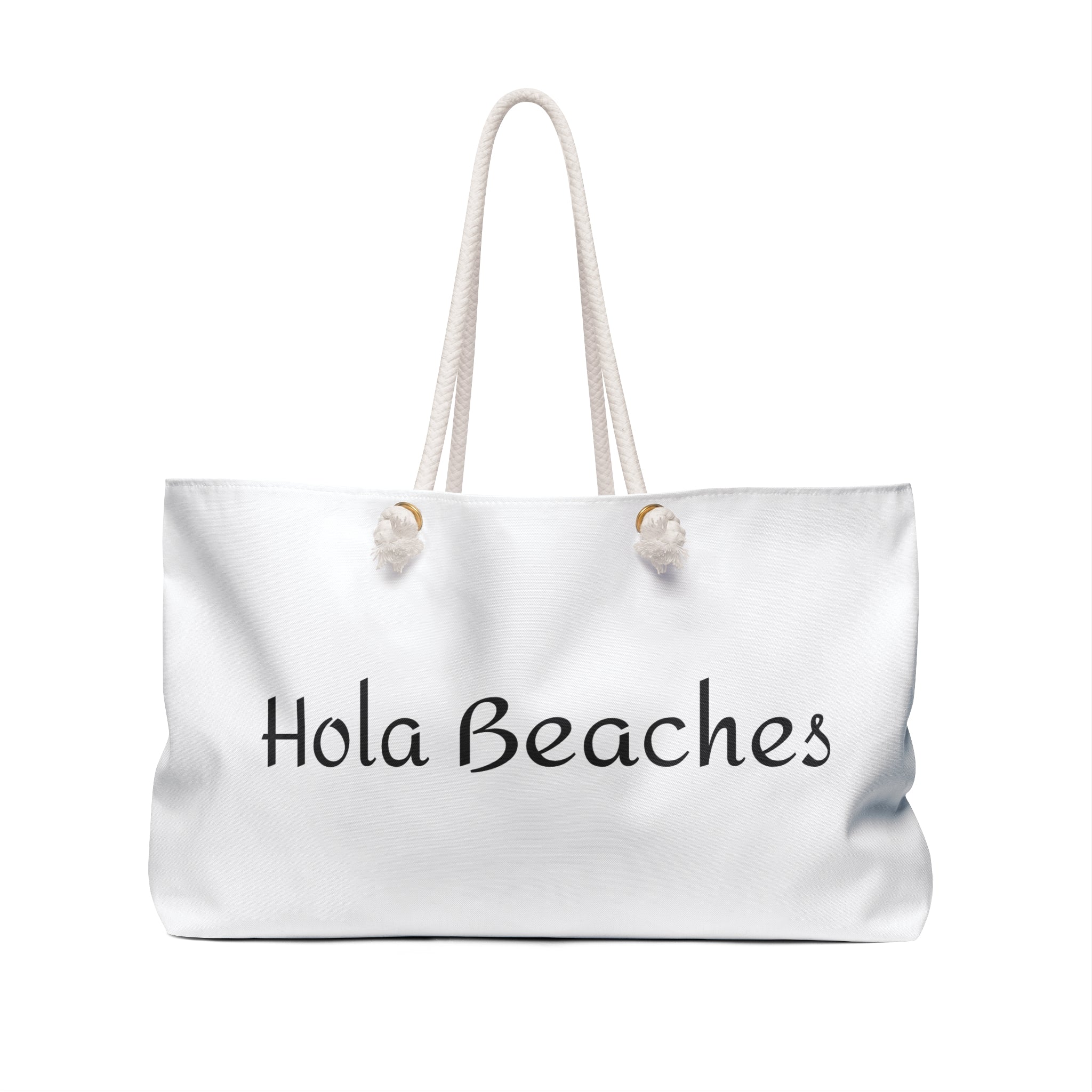 "Hola Beaches" Beach Weekender Bag – Fun Vacation Tote for Summer Getaways