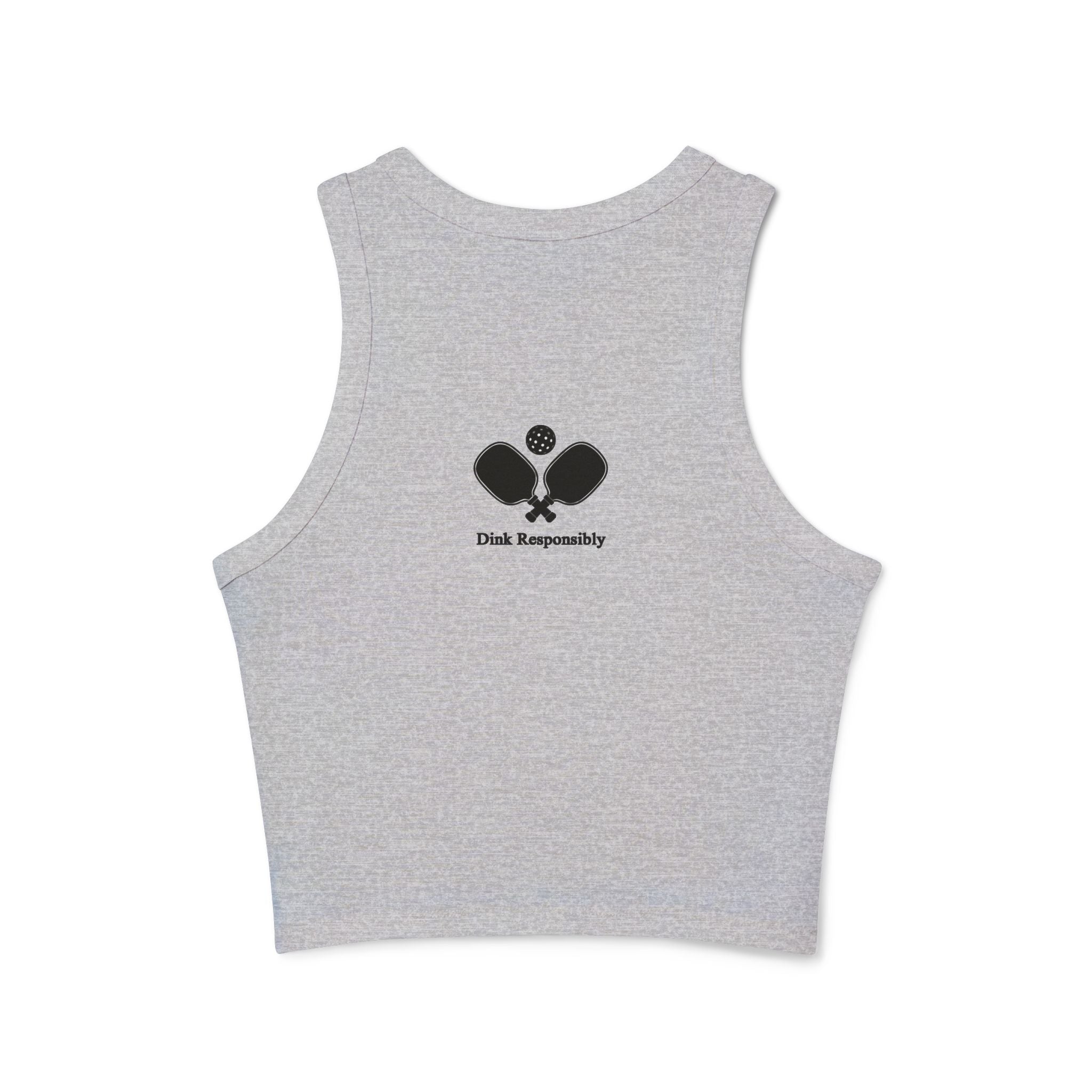 Racer Tank - "I'll Dink To That" Pickleball Martini Graphic Tank Top