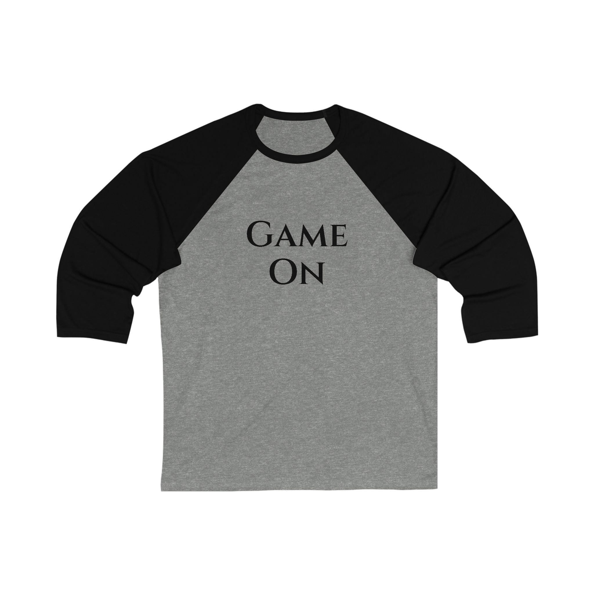 Game On /No Excuses Baseball Tee - Unisex 3/4 Sleeve Shirt, Sports Apparel, Gift for Athletes, Fitness Motivation, Casual Wear