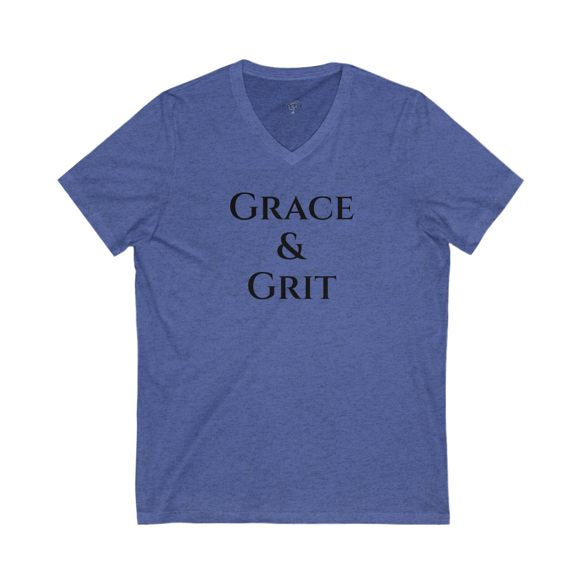Grace & Grit Unisex V-Neck Tee for Sports Enthusiasts
