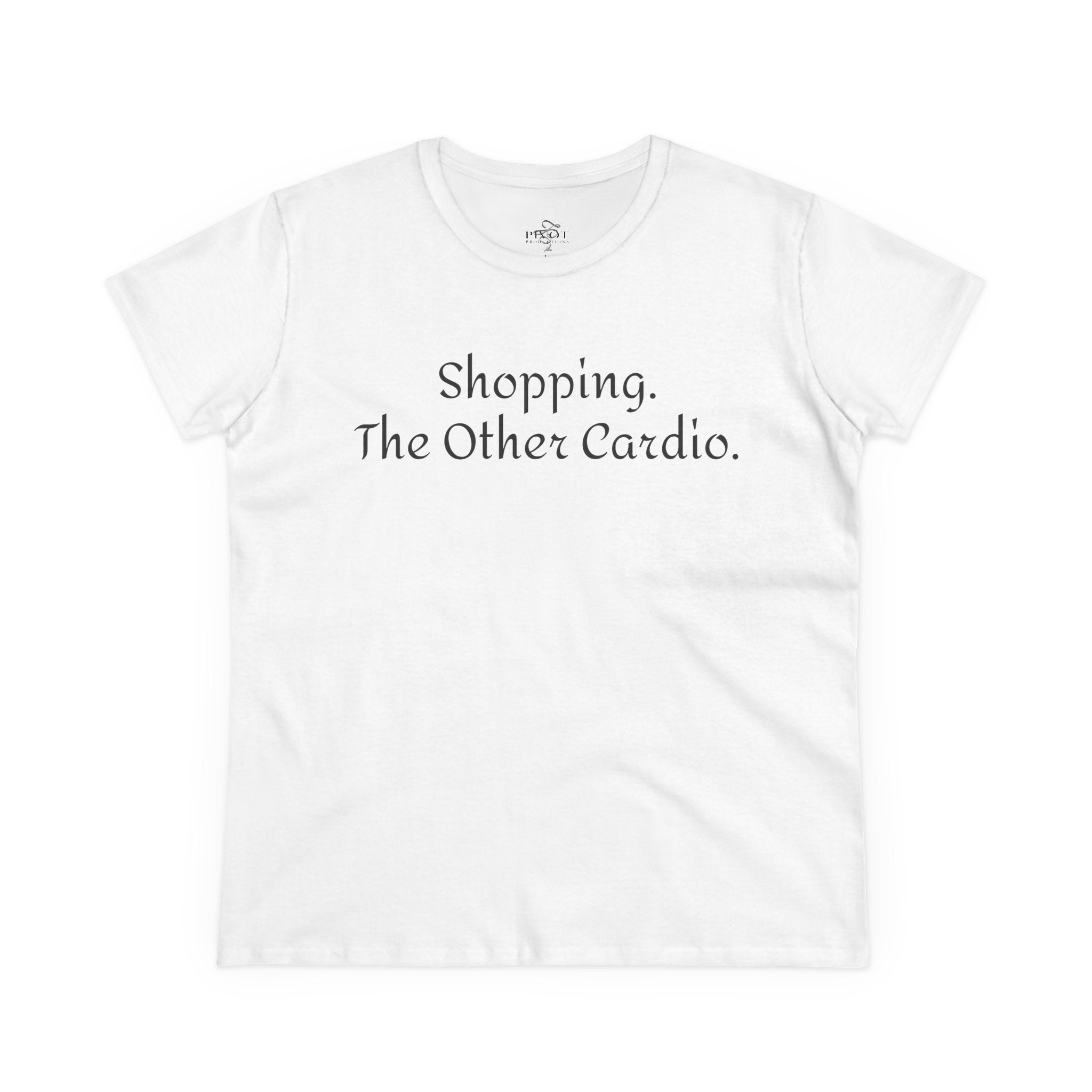 Shopping. The Other Cardio. Casual Women's Top, Gym Tee, Gift for Girlfriend, Funny Women's Shirt