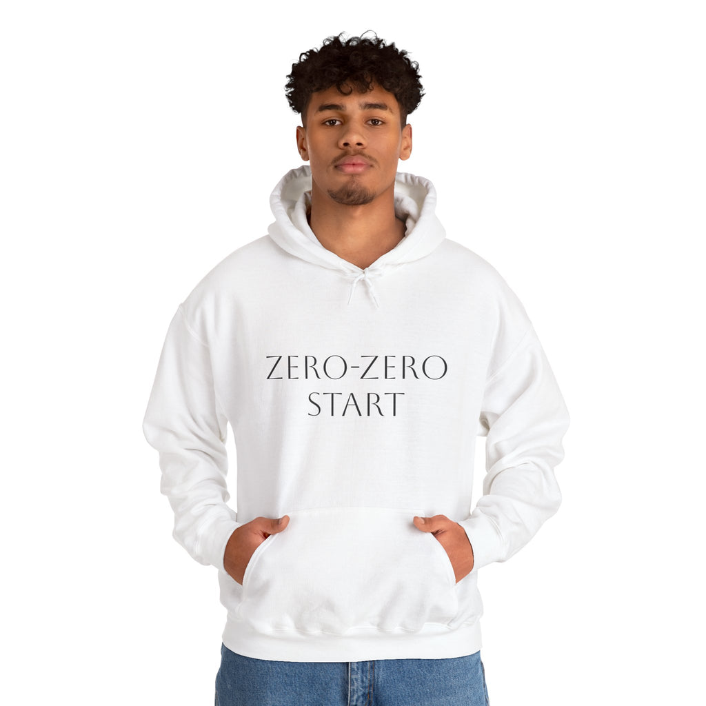 Zero-Zero Start Pickleball Unisex Heavy Blend™ Hooded Sweatshirt with Racket Logo on back