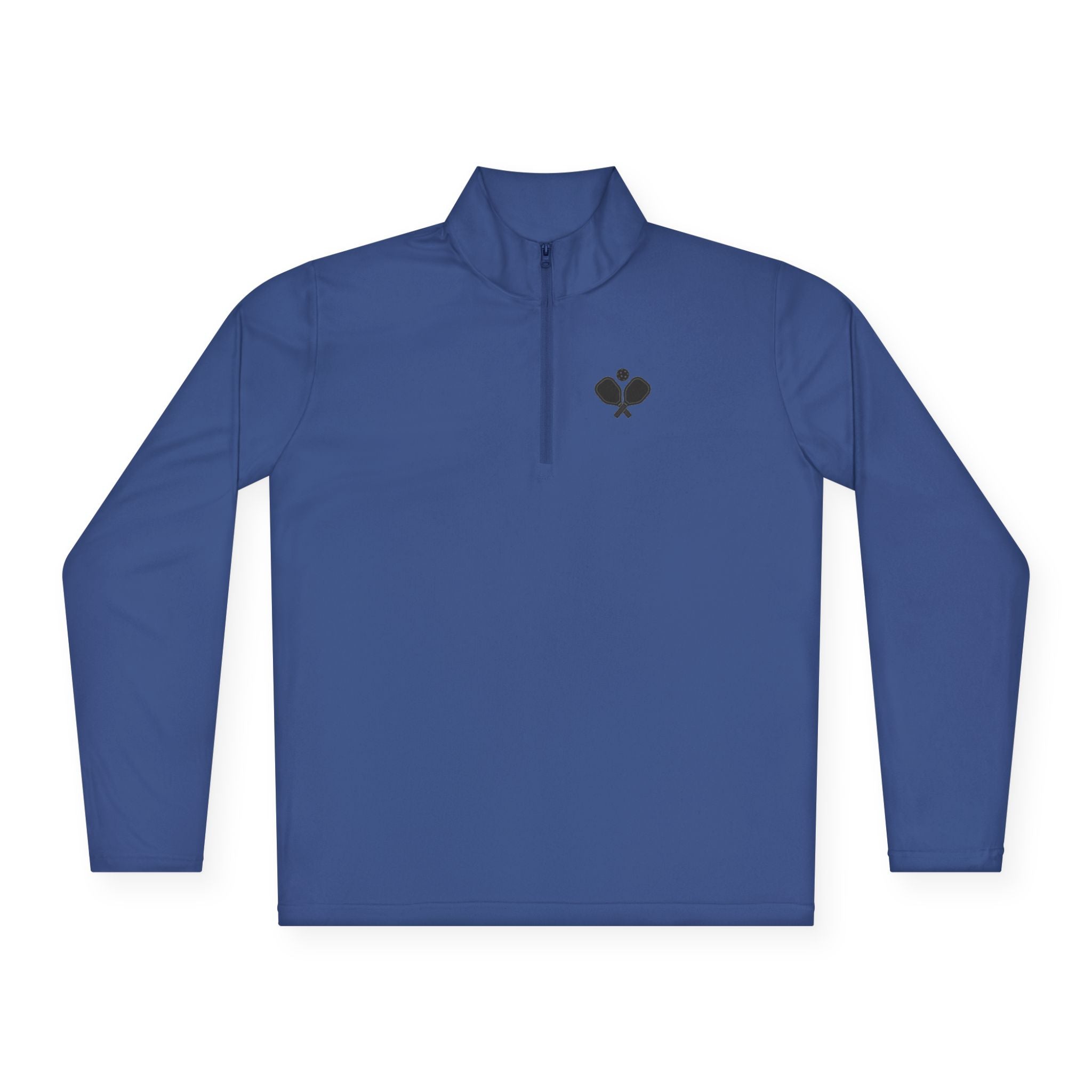 "Placement Over Power" Pickleball /Racquet Sports Enthusiasts Quarter-Zip Pullover