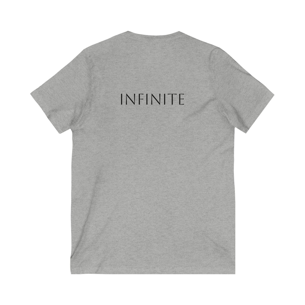 Oceans & Infinite Unisex V-Neck Tee - Inspirational Shirt for Ocean Lovers
