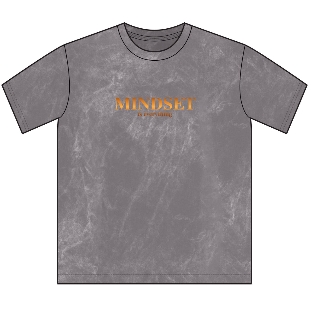 "Mindset Is Everything" Vintage Crewneck Tee — #WearYourPower on back Motivational Graphic Shirt