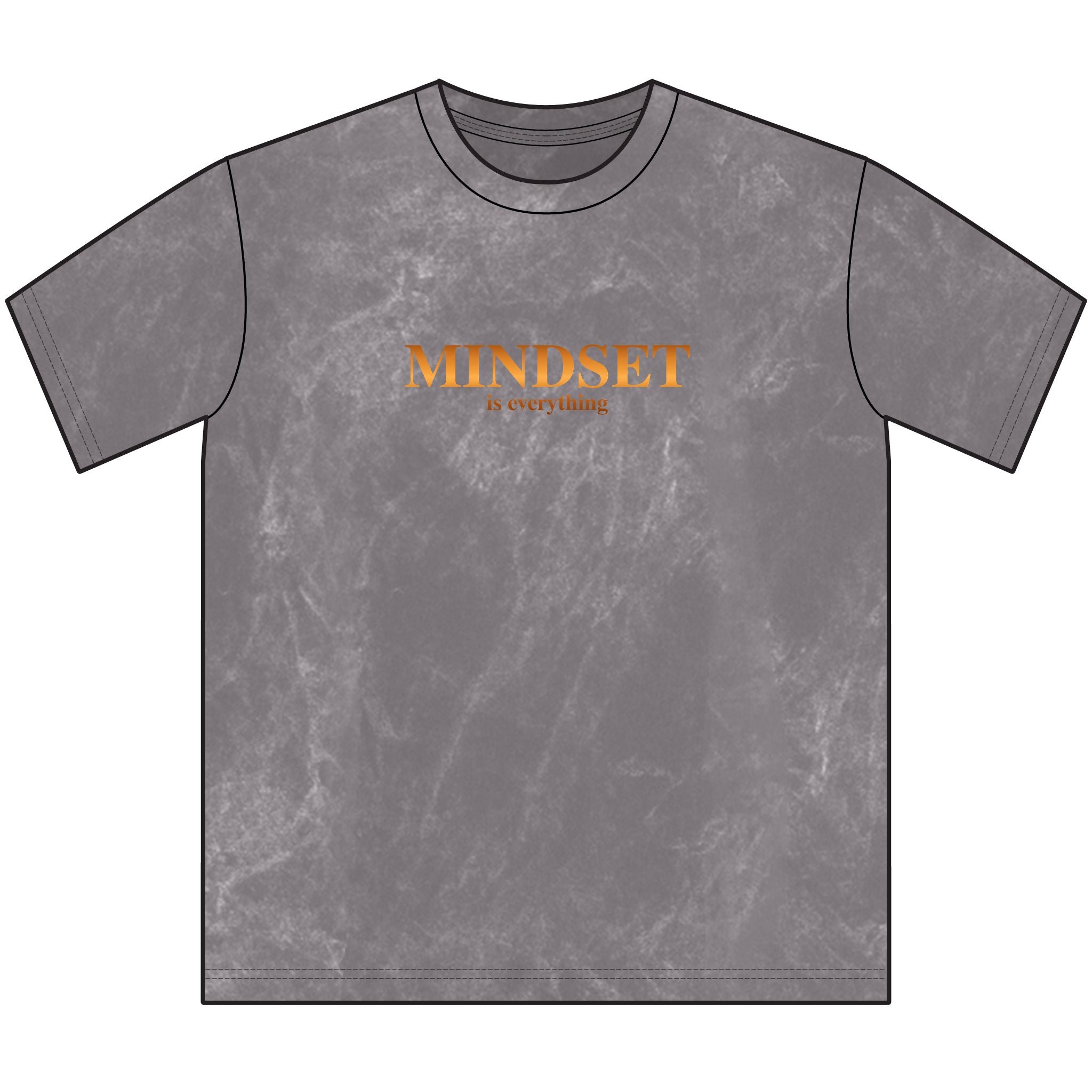 "Mindset Is Everything" Vintage Crewneck Tee — #WearYourPower on back Motivational Graphic Shirt