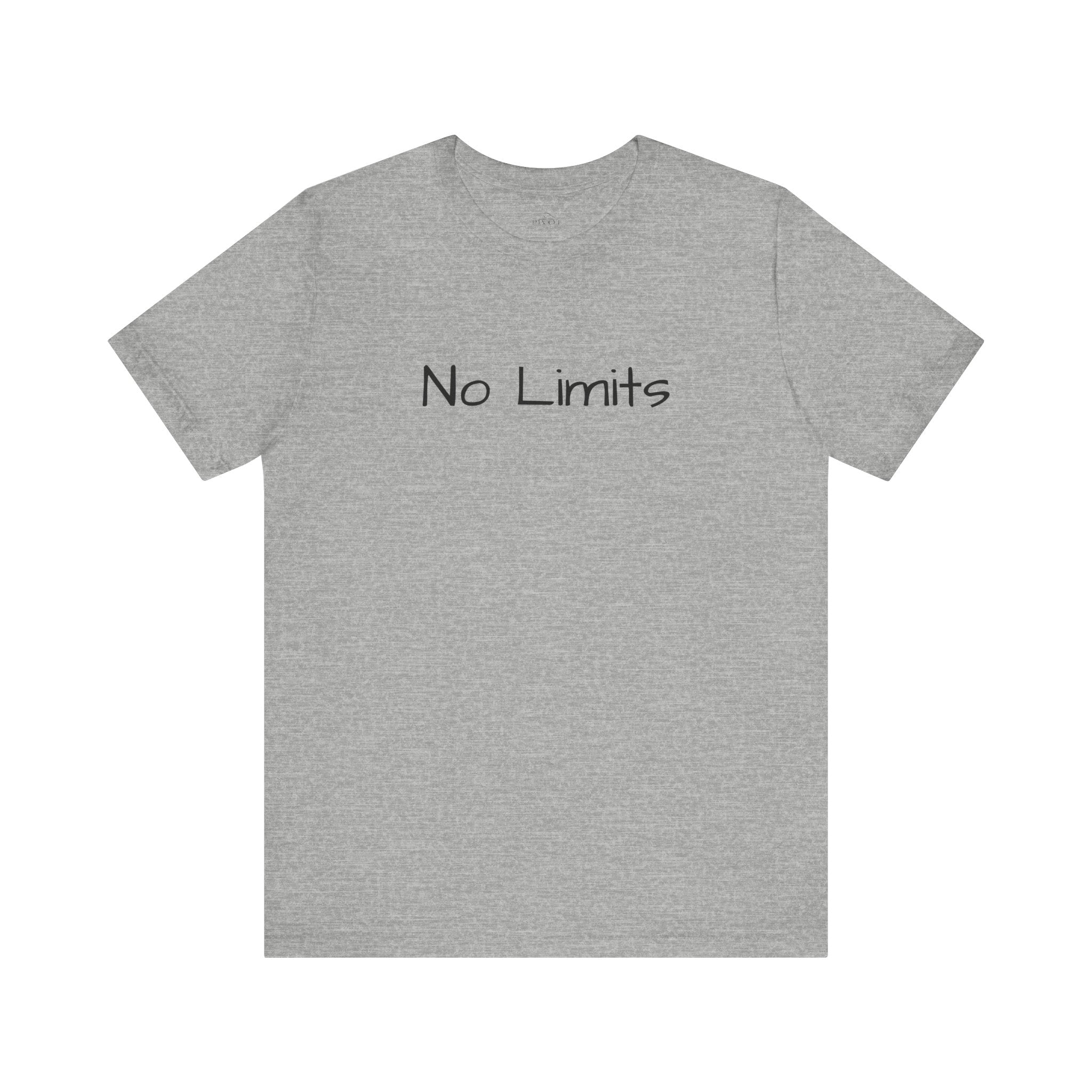 Empowering 'No Limits/#WearYourPower' Tee, Motivational T-Shirt, Inspirational Gift, Unisex Casual Wear, Confidence Clothing, Self-Love Apparel