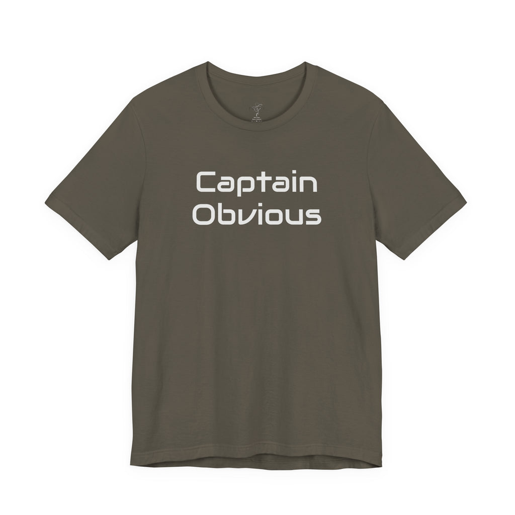 Captain Obvious T‑Shirt — Funny Minimalist Graphic Tee