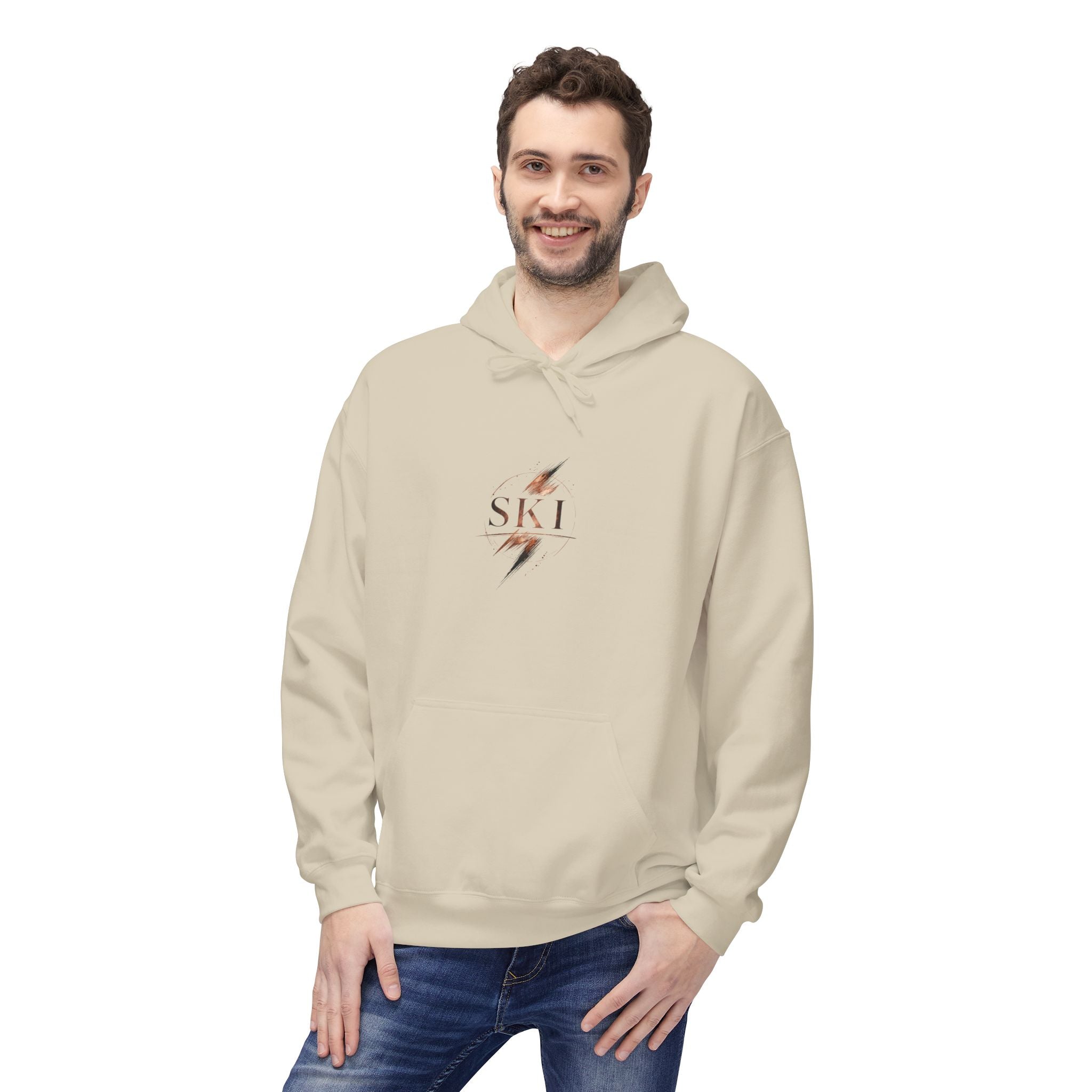 'Ski' Hoodie with 'One More Run' Skiing Pullover