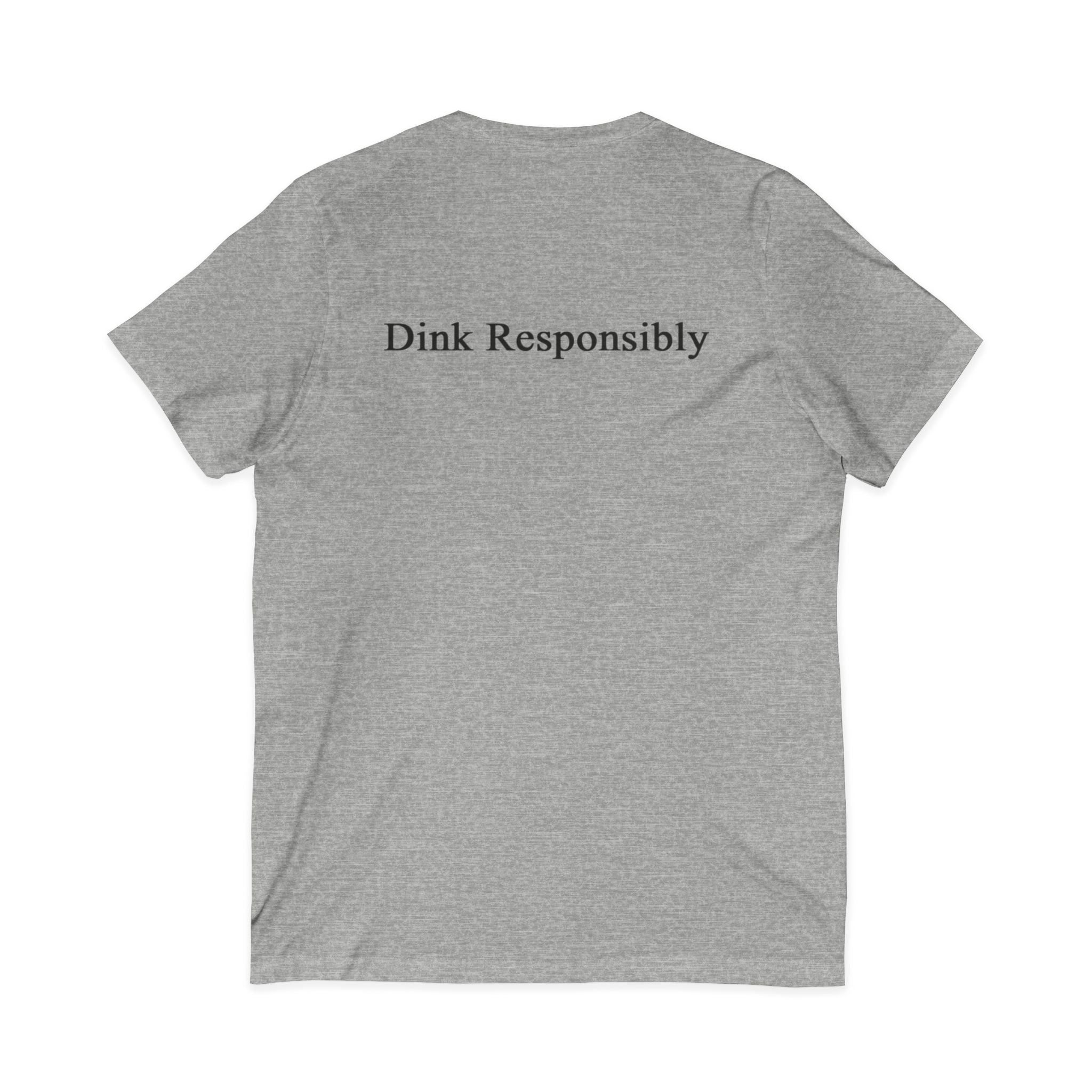 "Zero-Zero-Start" & "Dink Responsibly" Unisex V-Neck Tee - Pickleball Themed