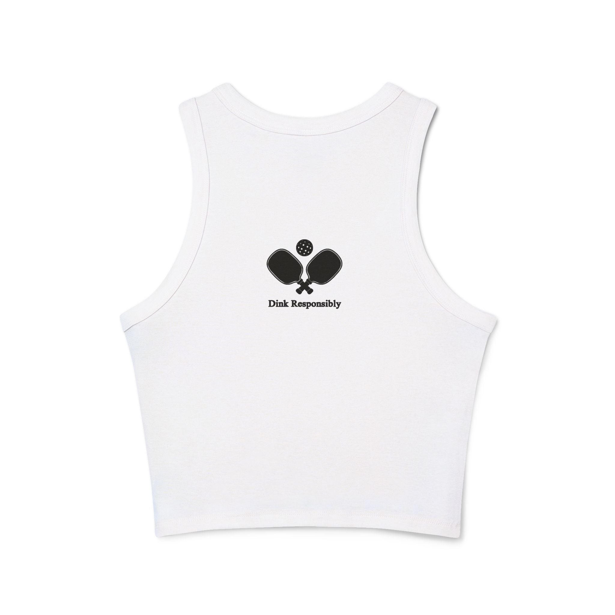 Racer Tank - "I'll Dink To That" Pickleball Martini Graphic Tank Top