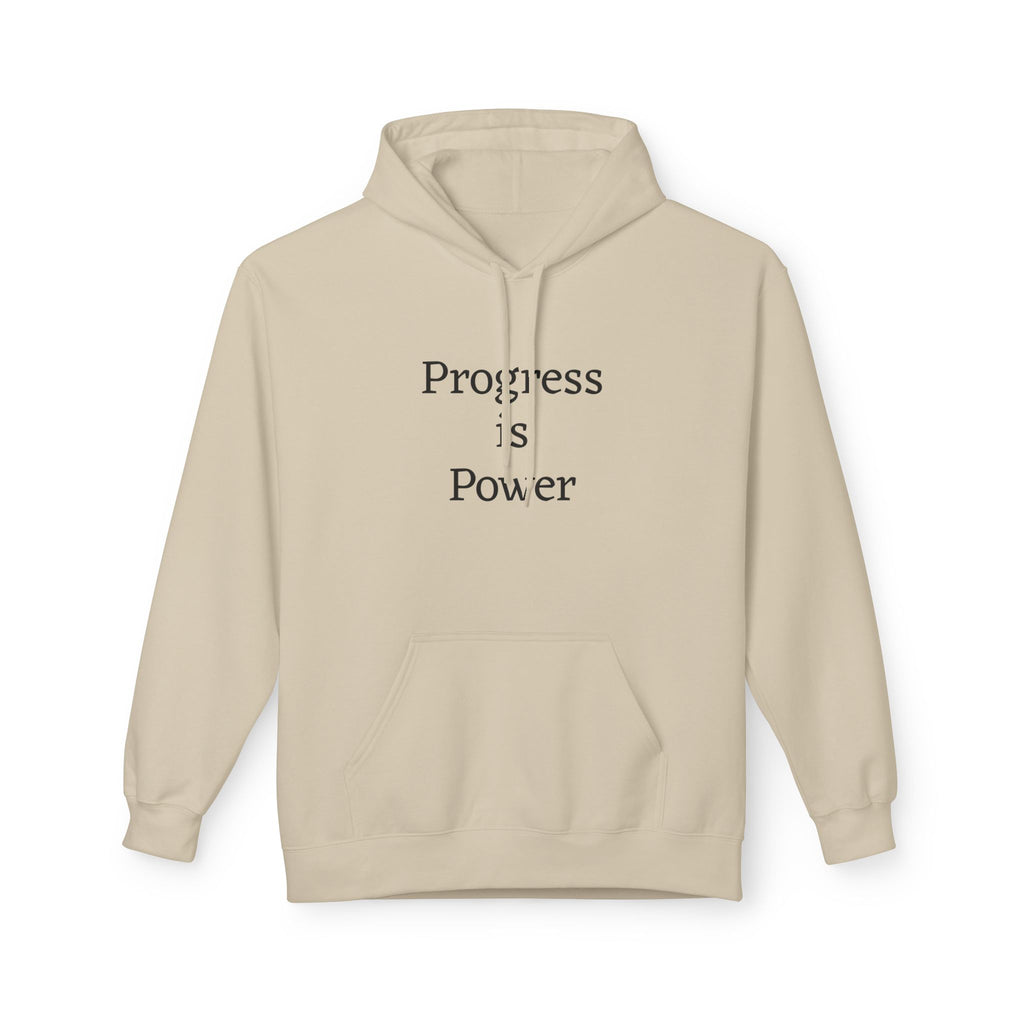 Progress Is Power Hoodie — with "#Unbreakable" on back Motivational Pullover