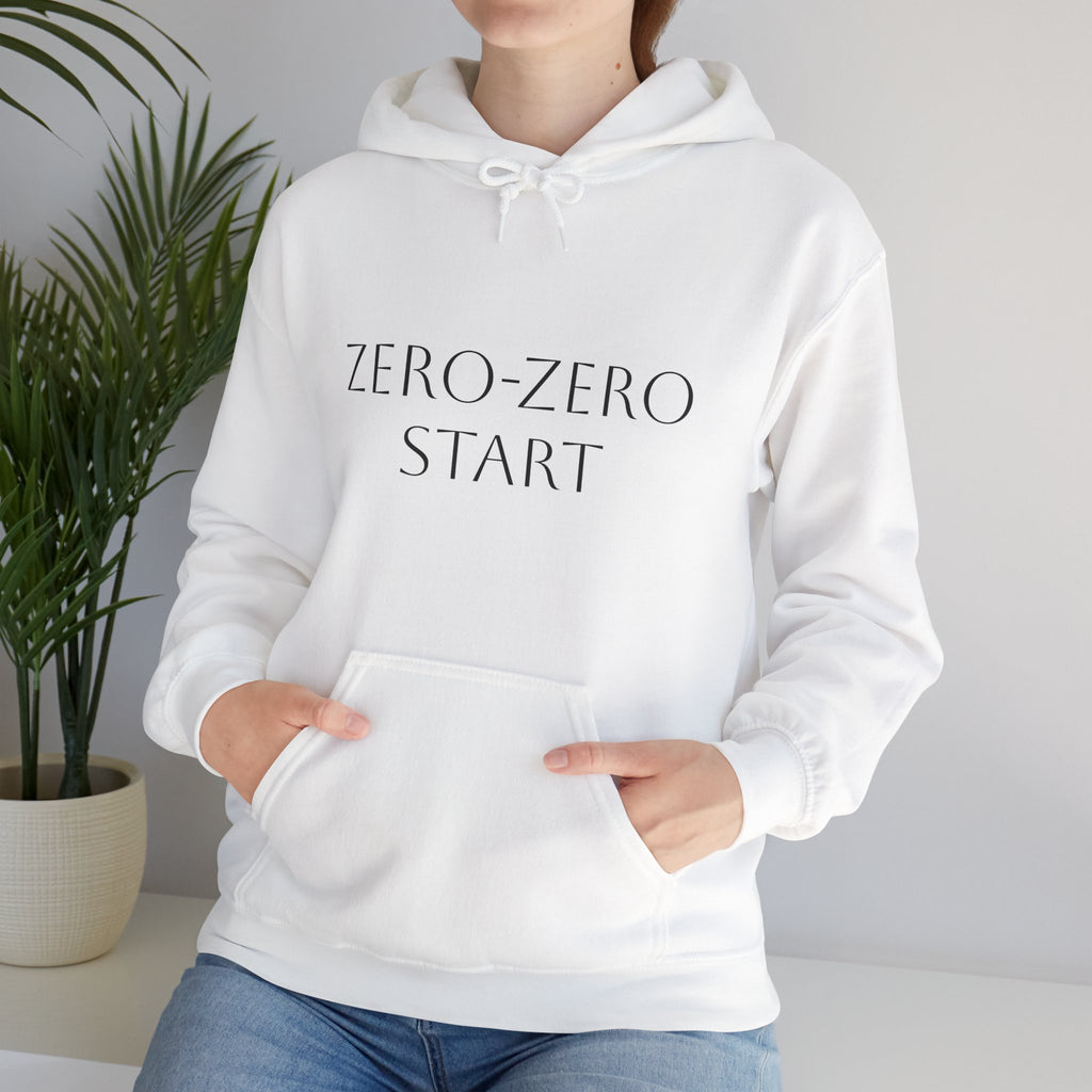 Zero-Zero Start Pickleball Unisex Heavy Blend™ Hooded Sweatshirt with Racket Logo on back