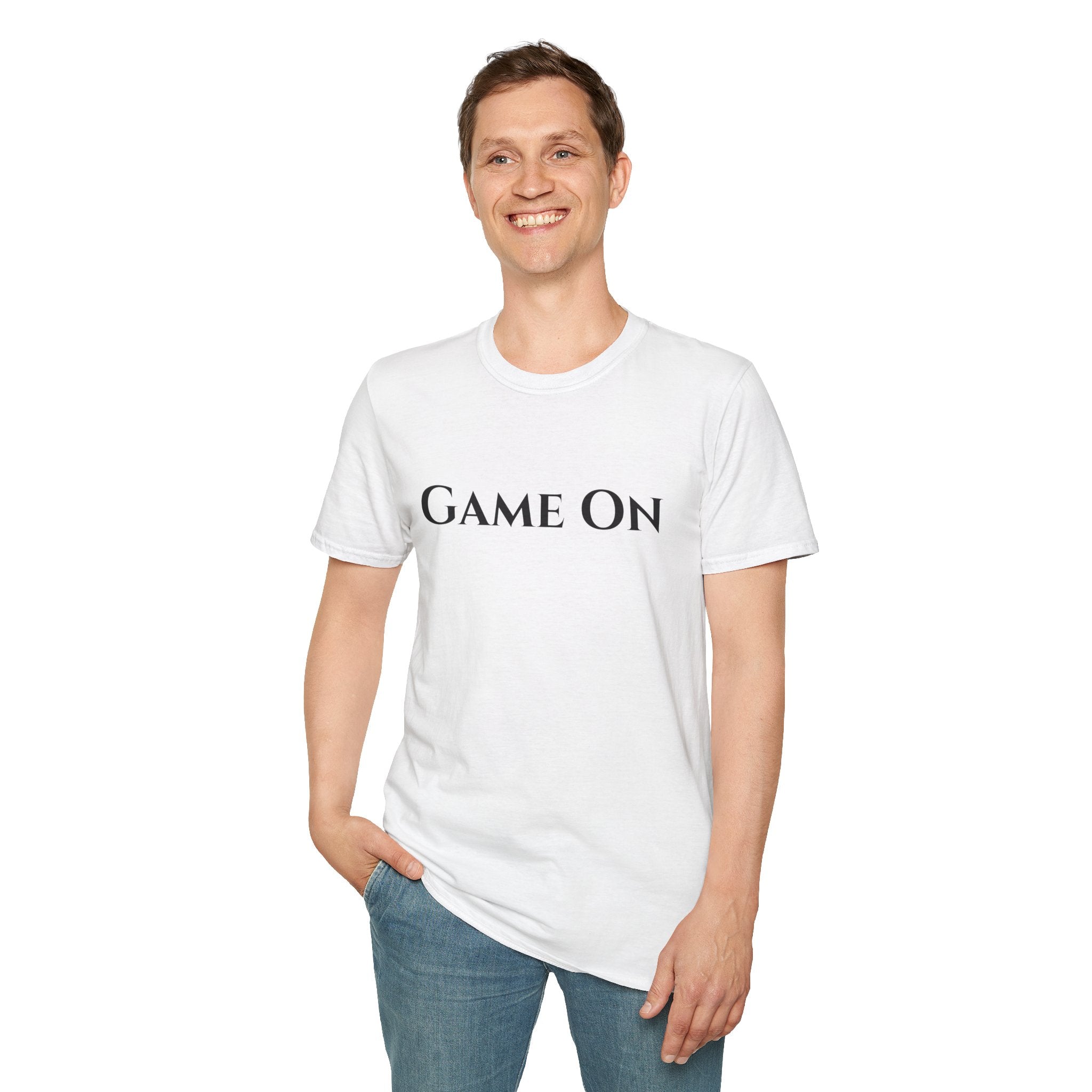 ‘Game On’ Pickleball Tee for Sports Lovers-Unisex Softstyle T-Shirt