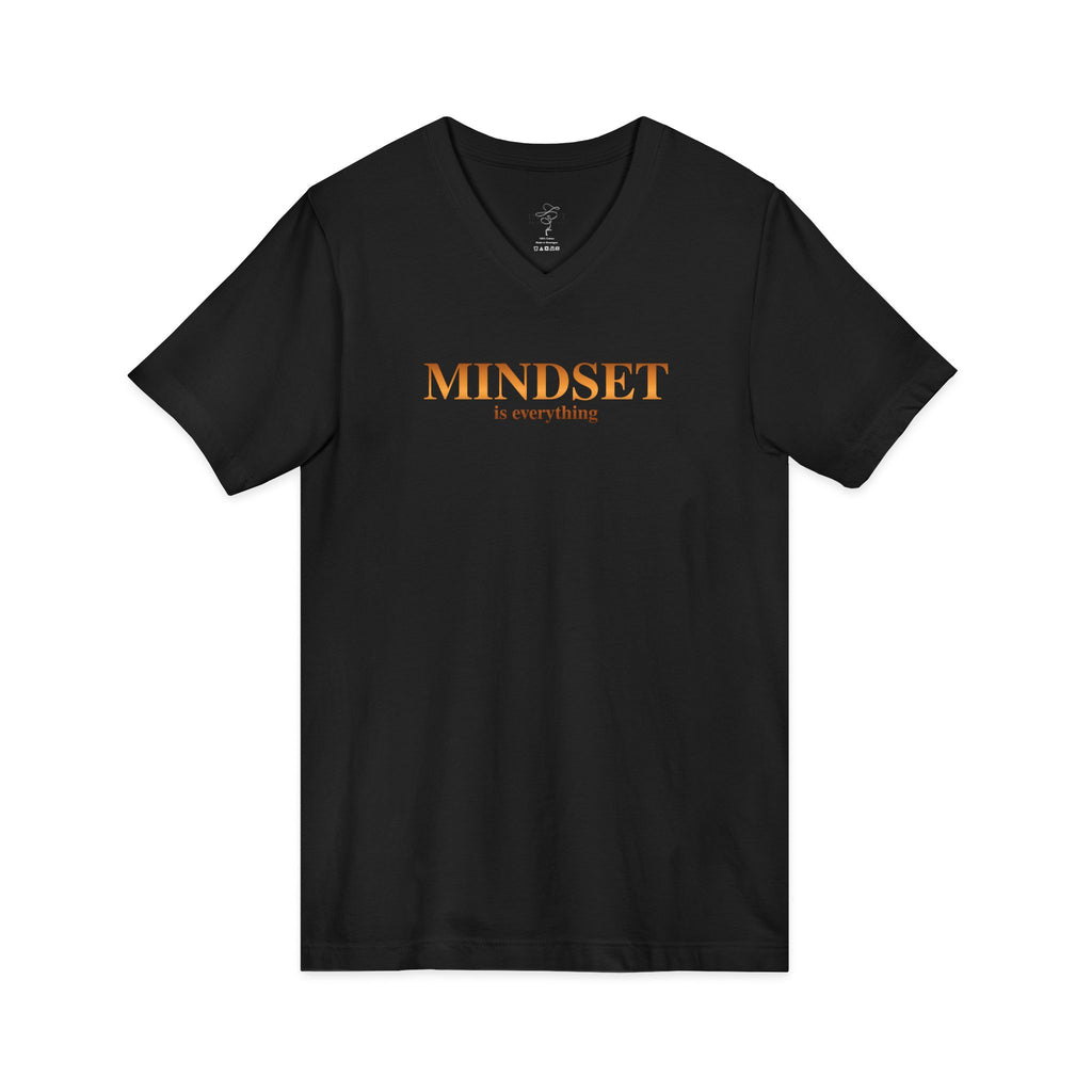 Mindset Is Everything V-Neck Tee-Multiple colors