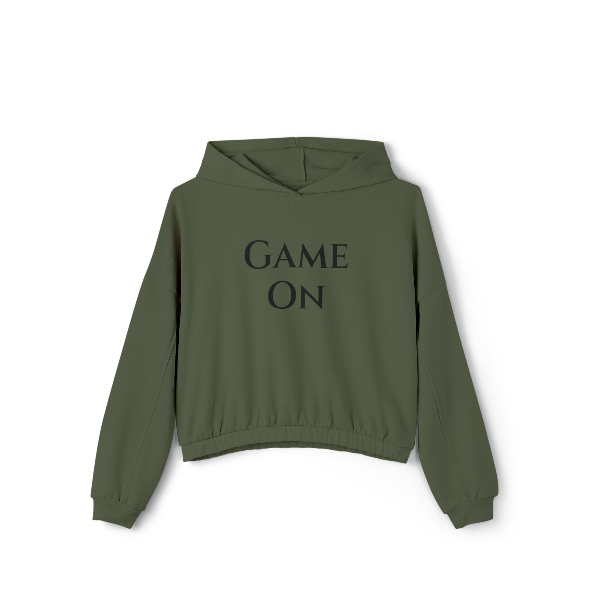 Game On Women's Cropped Pickleball -Racquet Sports Hoodie - Perfect for Sports Enthusiasts