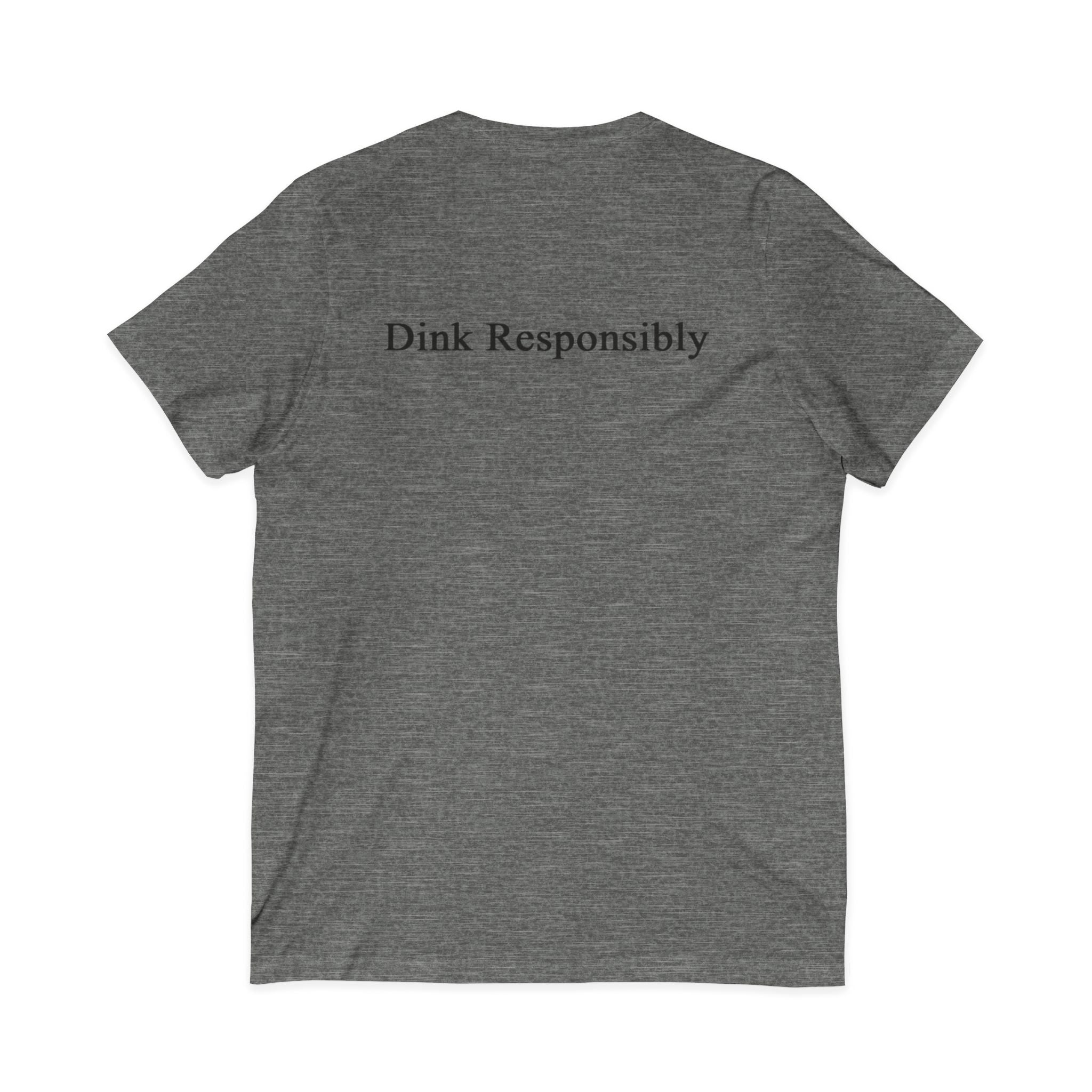 "Zero-Zero-Start" & "Dink Responsibly" Unisex V-Neck Tee - Pickleball Themed