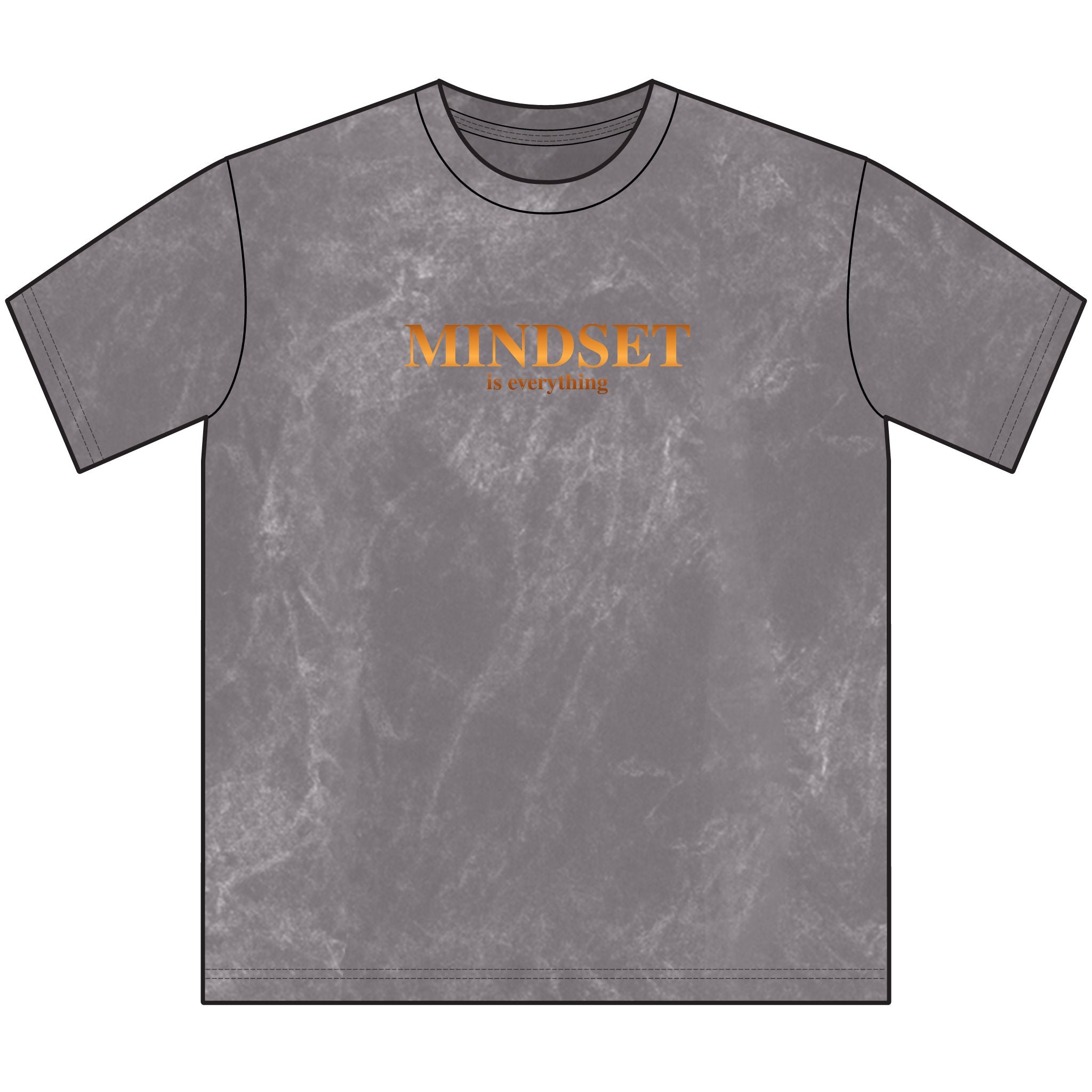 "Mindset Is Everything" Vintage Crewneck Tee — #WearYourPower on back Motivational Graphic Shirt
