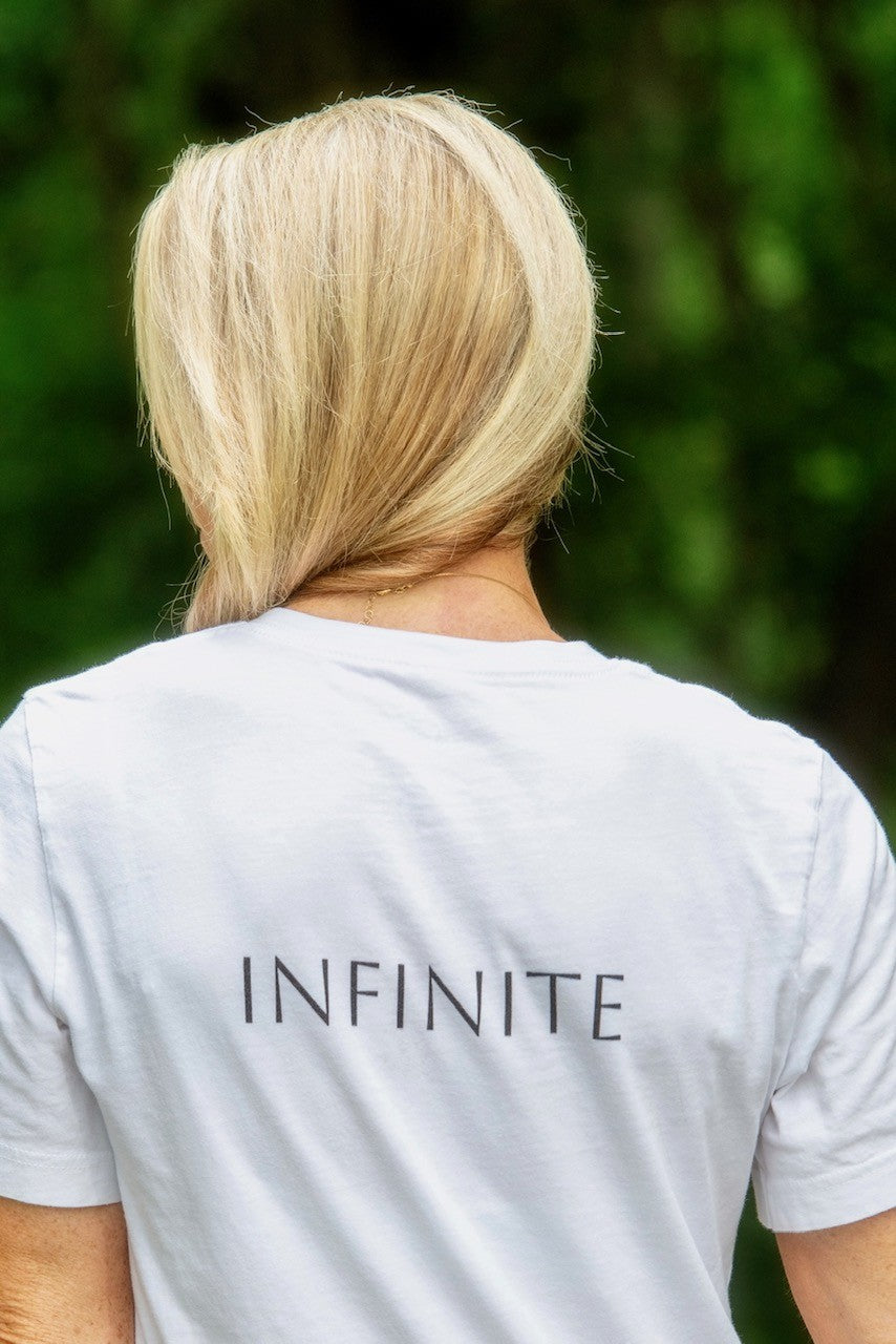 Oceans & Infinite Unisex V-Neck Tee - Inspirational Shirt for Ocean Lovers