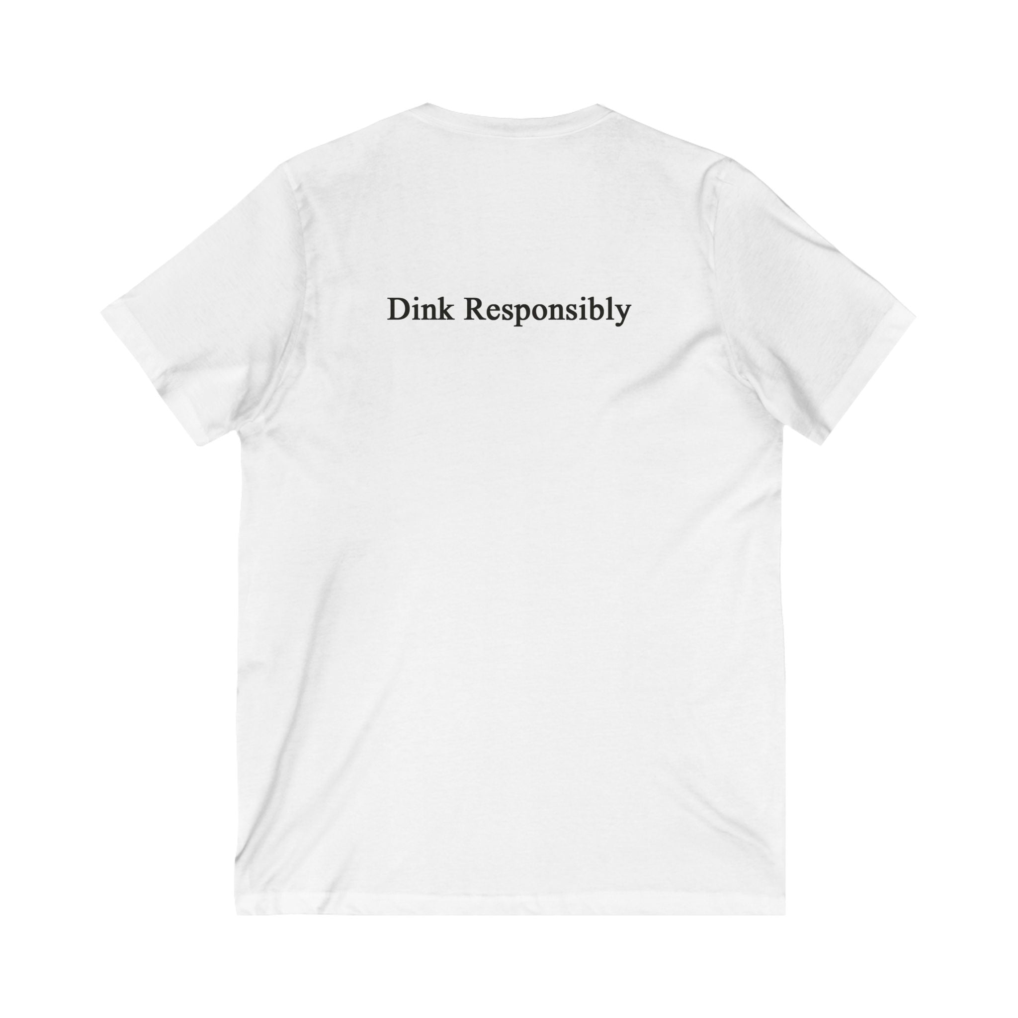 "Zero-Zero-Start" & "Dink Responsibly" Unisex V-Neck Tee - Pickleball Themed