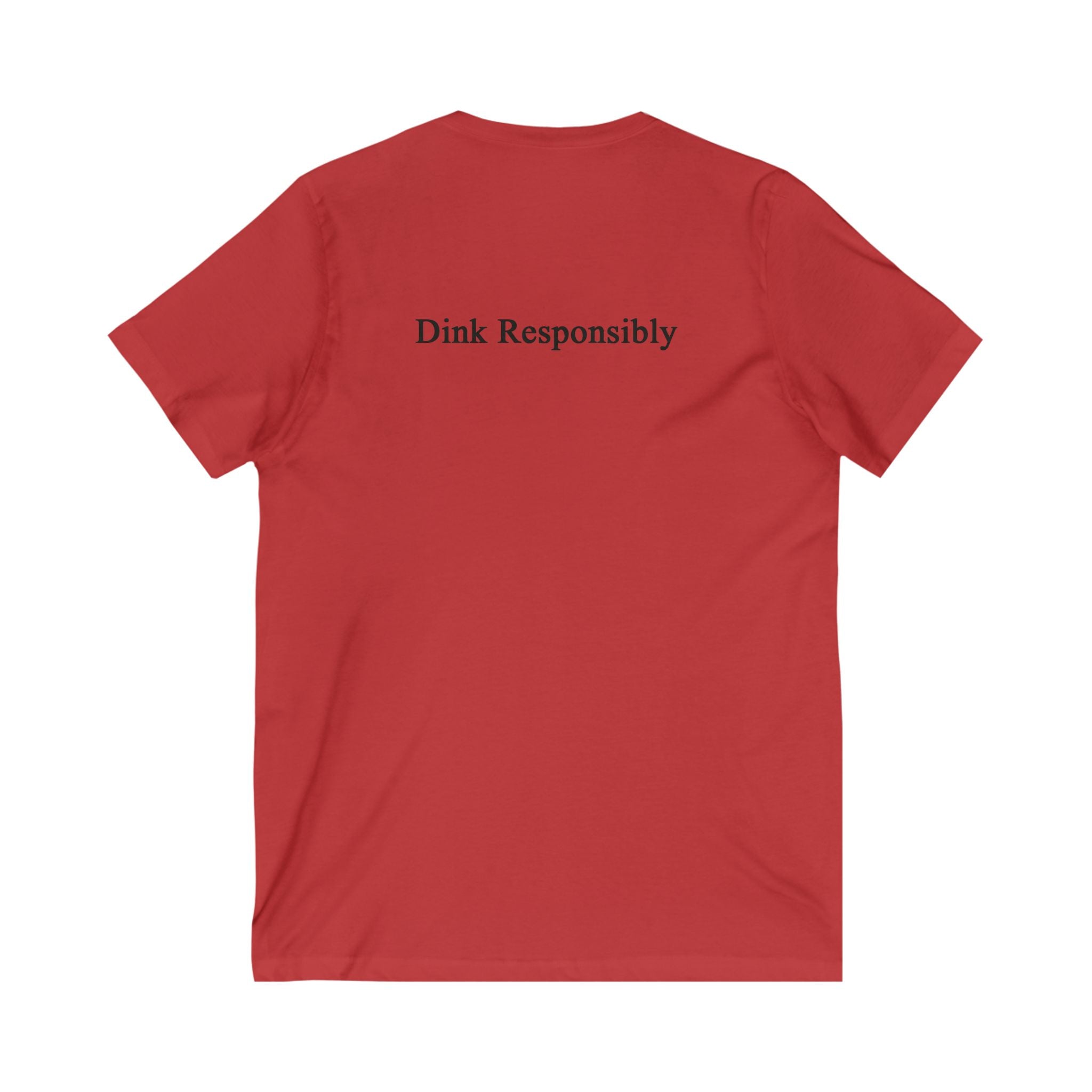 "Zero-Zero-Start" & "Dink Responsibly" Unisex V-Neck Tee - Pickleball Themed