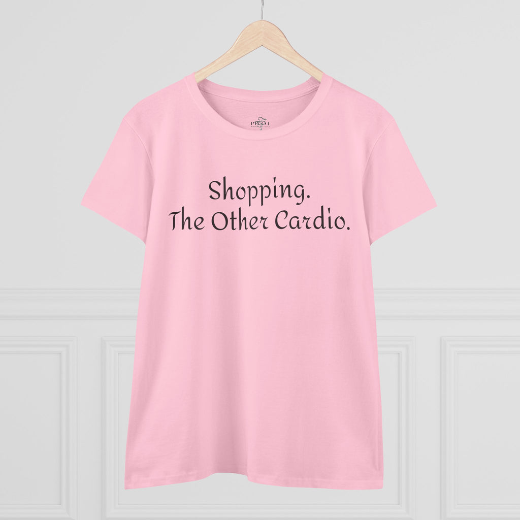 Shopping. The Other Cardio. Casual Women's Top, Gym Tee, Gift for Girlfriend, Funny Women's Shirt