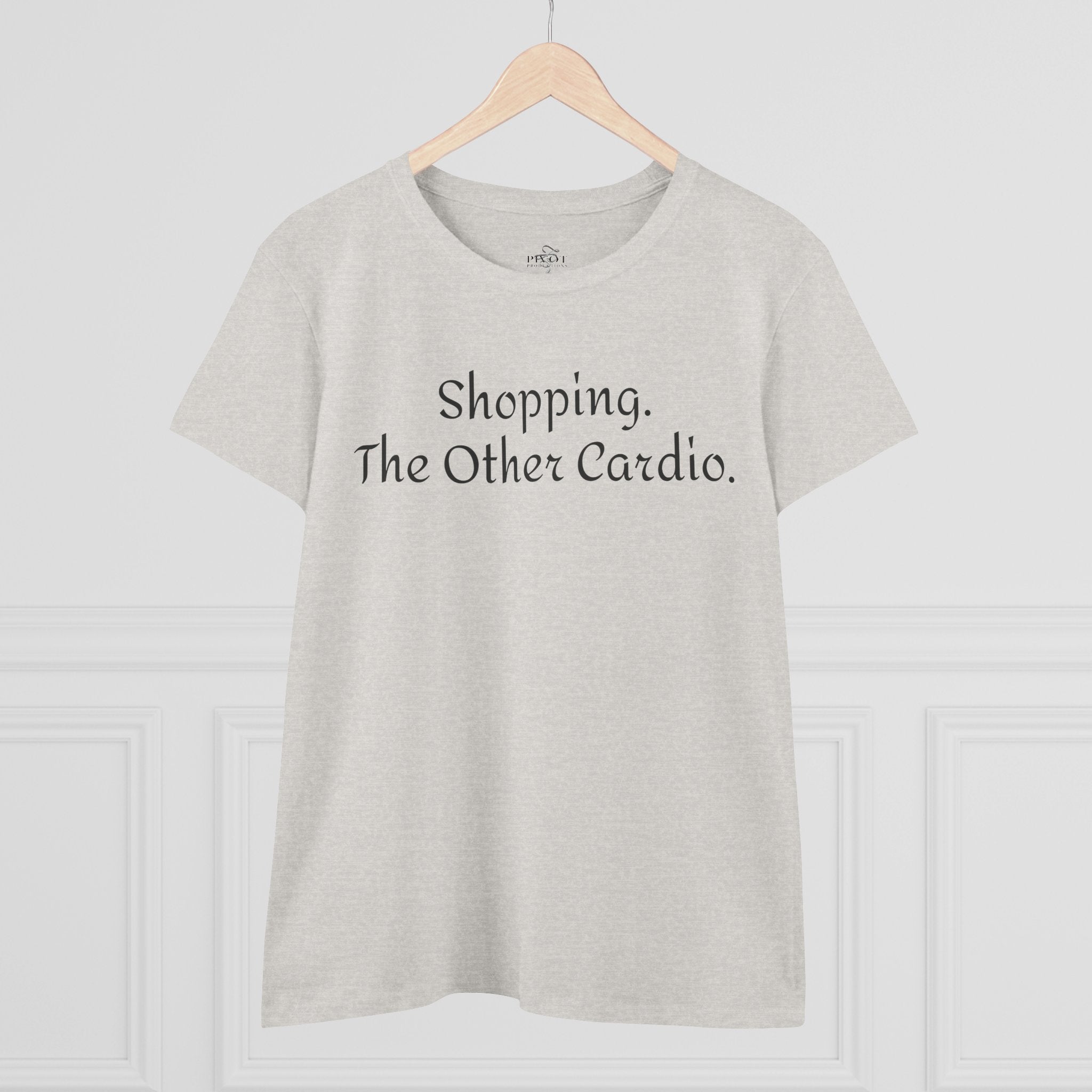 Shopping. The Other Cardio. Casual Women's Top, Gym Tee, Gift for Girlfriend, Funny Women's Shirt