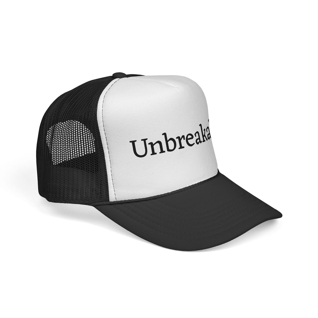 Unbreakable Trucker Hat — Inspirational Mesh Cap for Resilience & Everyday Wear