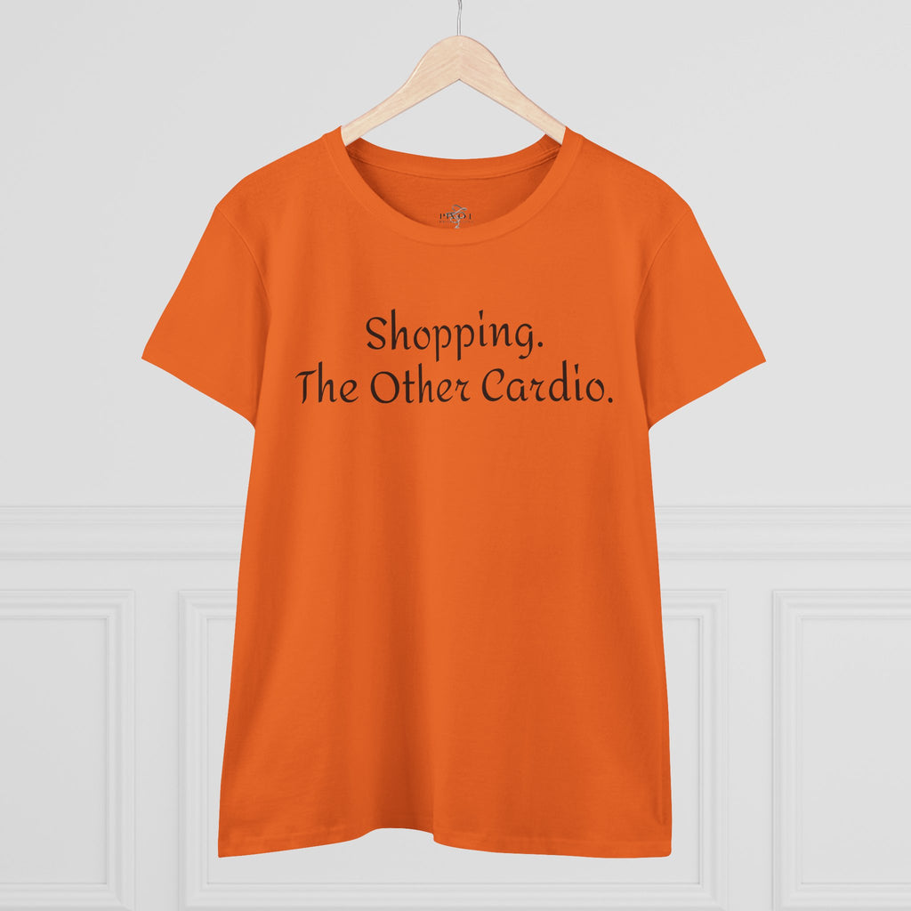 Shopping. The Other Cardio. Casual Women's Top, Gym Tee, Gift for Girlfriend, Funny Women's Shirt