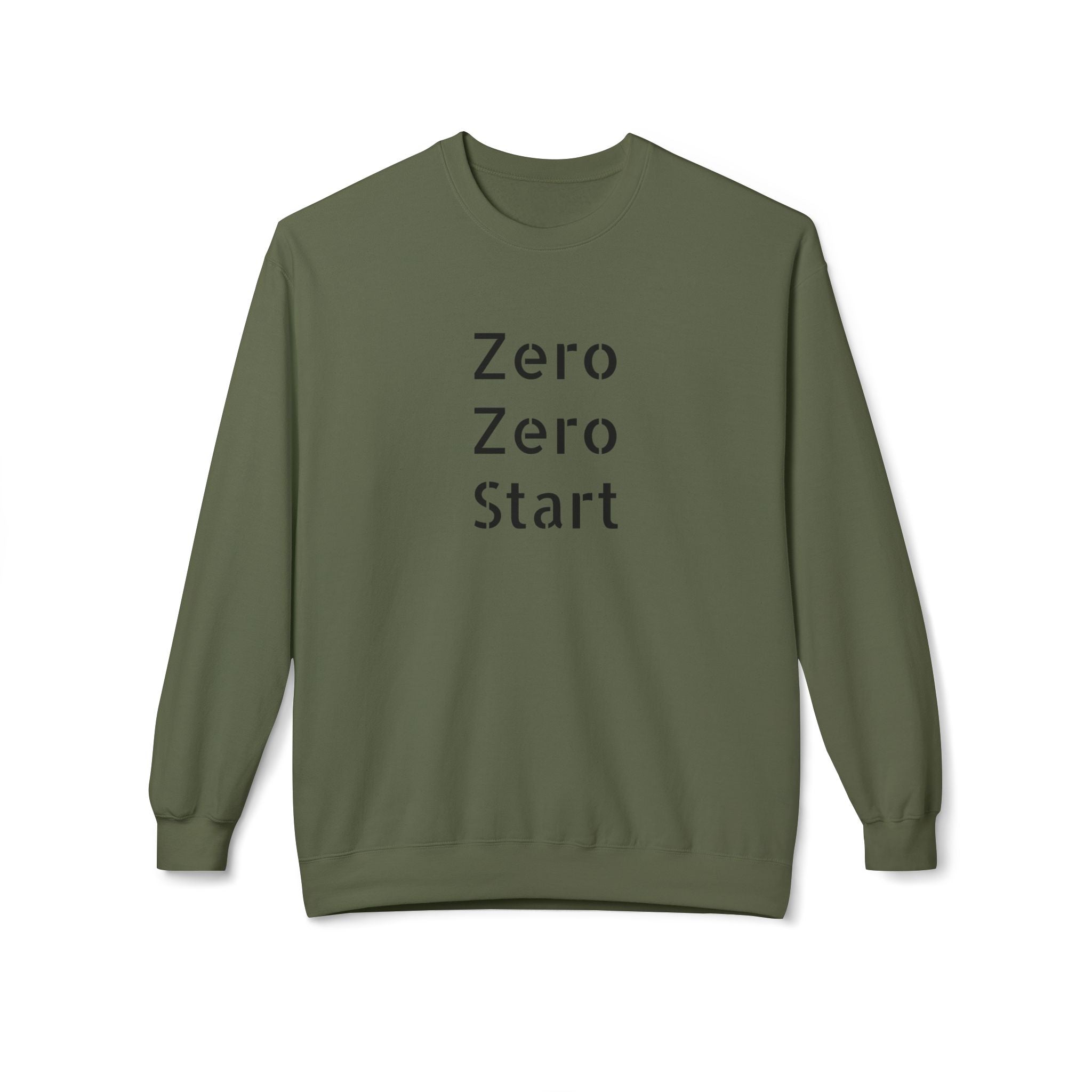 Zero-Zero Start Pickleball Inspired Unisex Midweight Softstyle Fleece Crewneck Sweatshirt