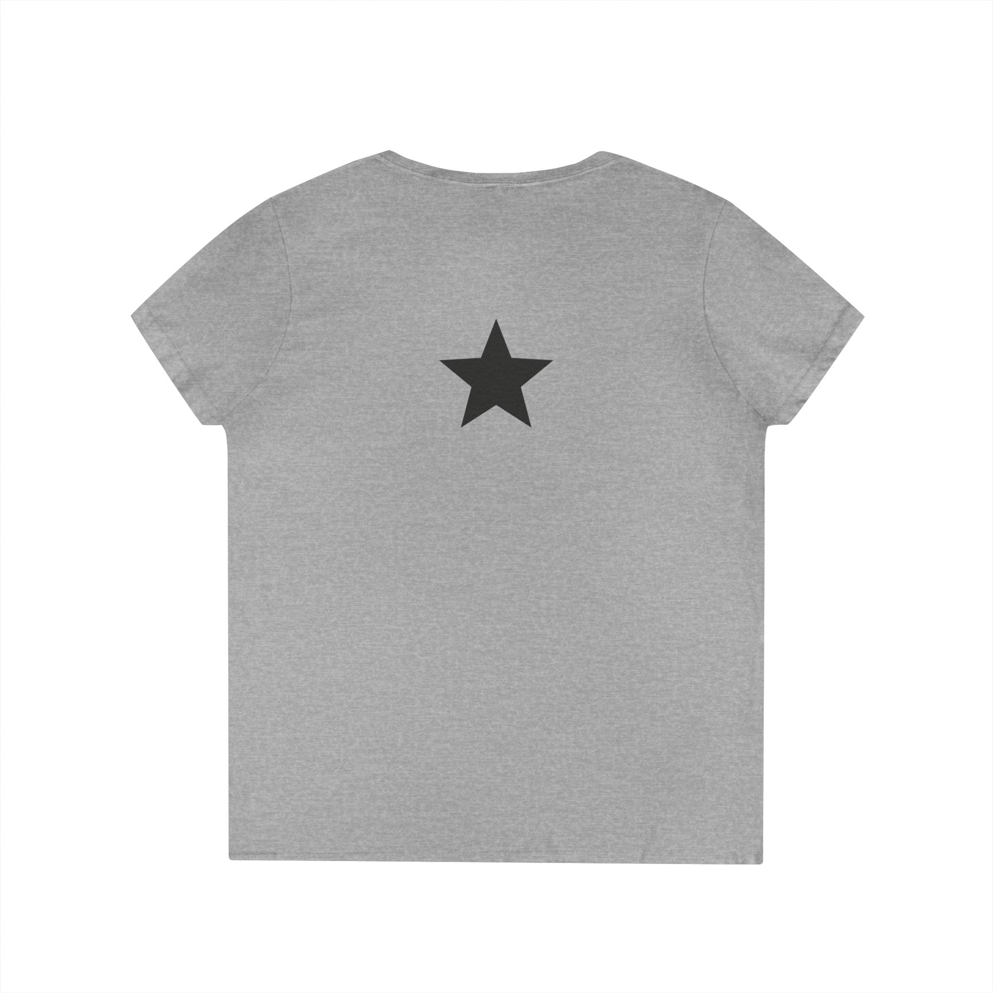 "Because I Said So" V-Neck Tee with Star logo on back — Women's Sassy Statement Shirt